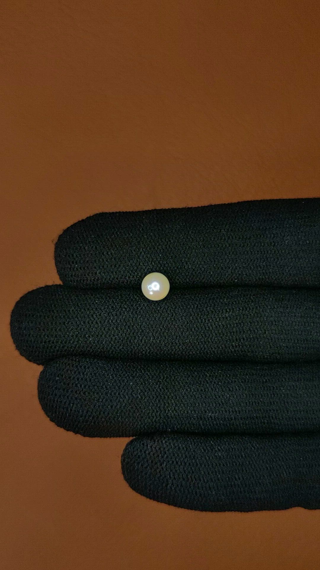1.29 Ct. Cream Edison Pearl from China Size Video
