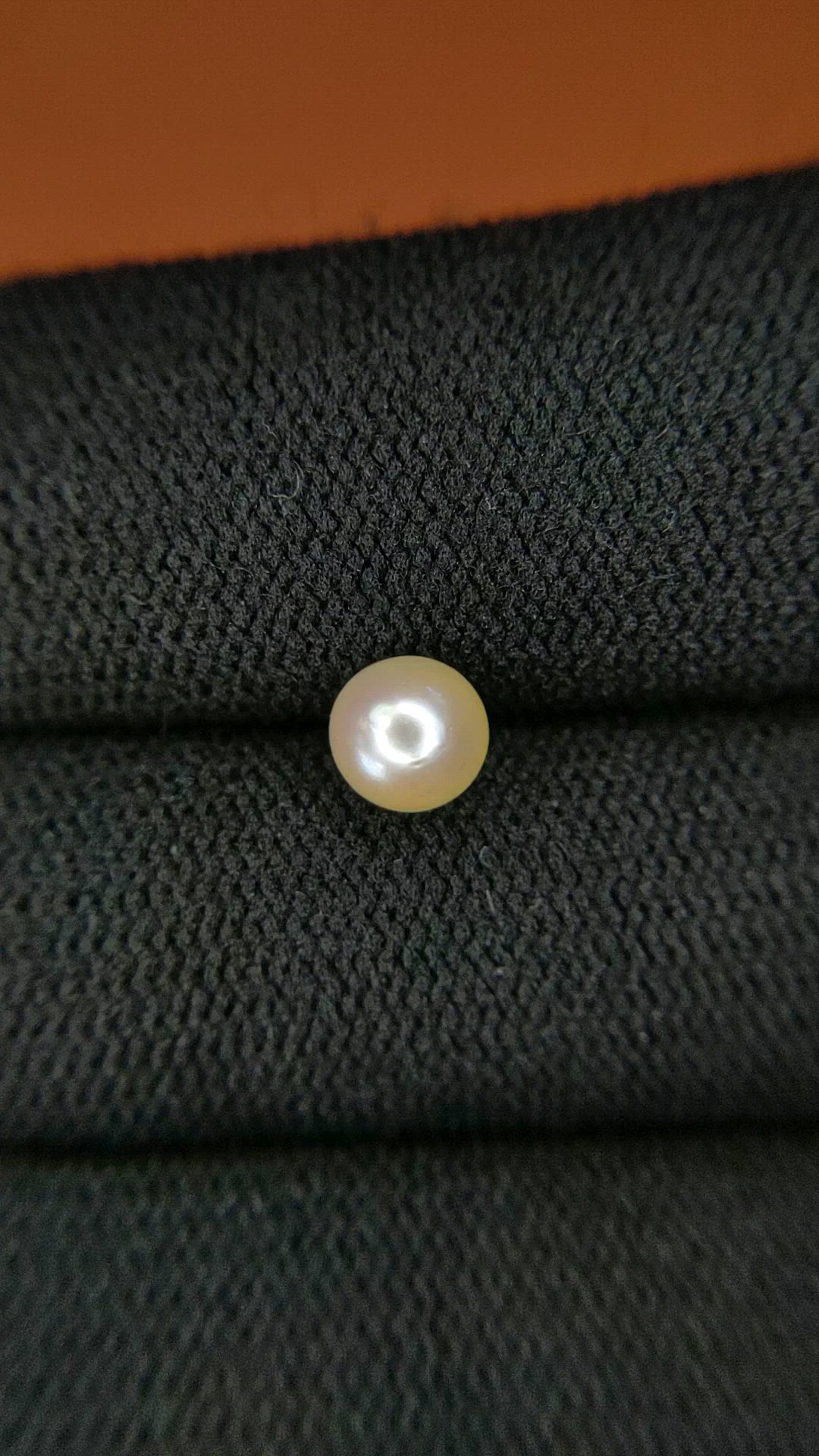 1.22 Ct. Cream Edison Pearl from China Size Video