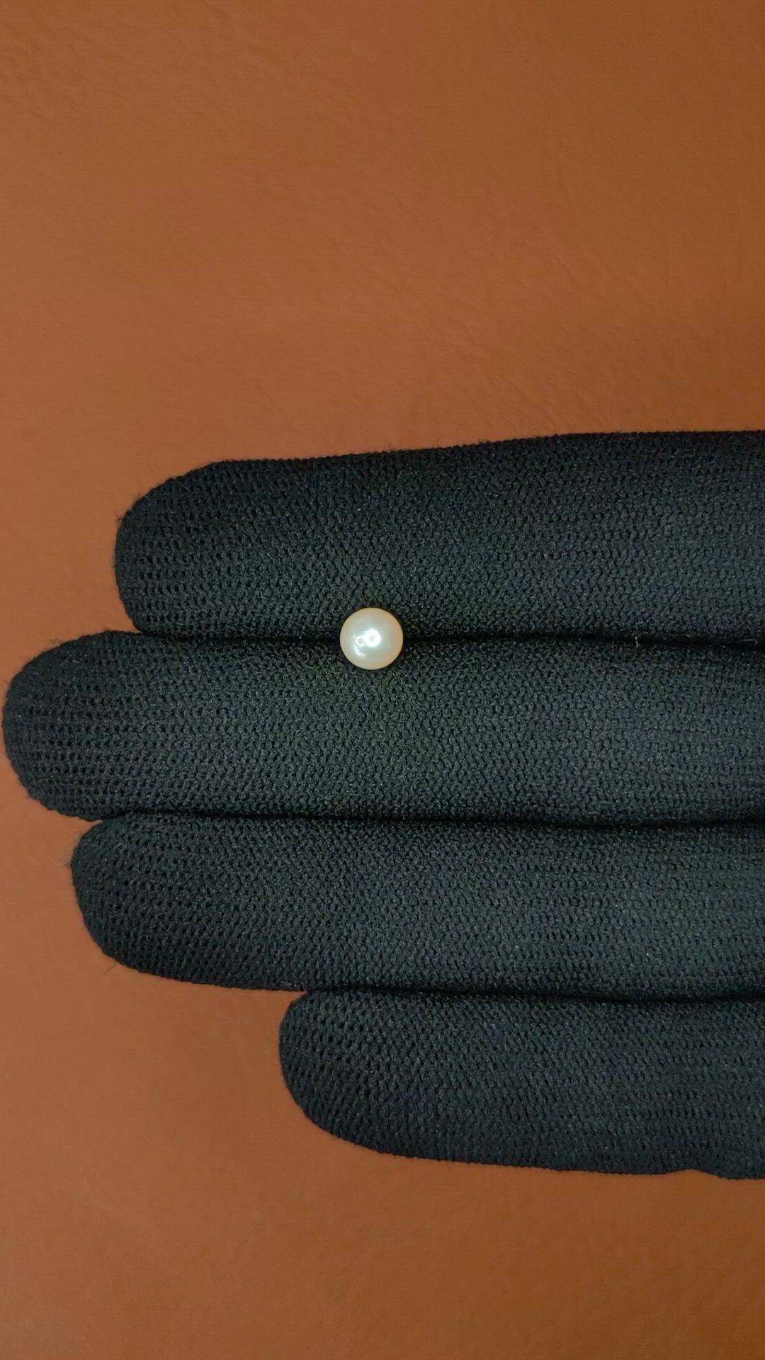1.19 Ct. Cream Edison Pearl from China Size Video
