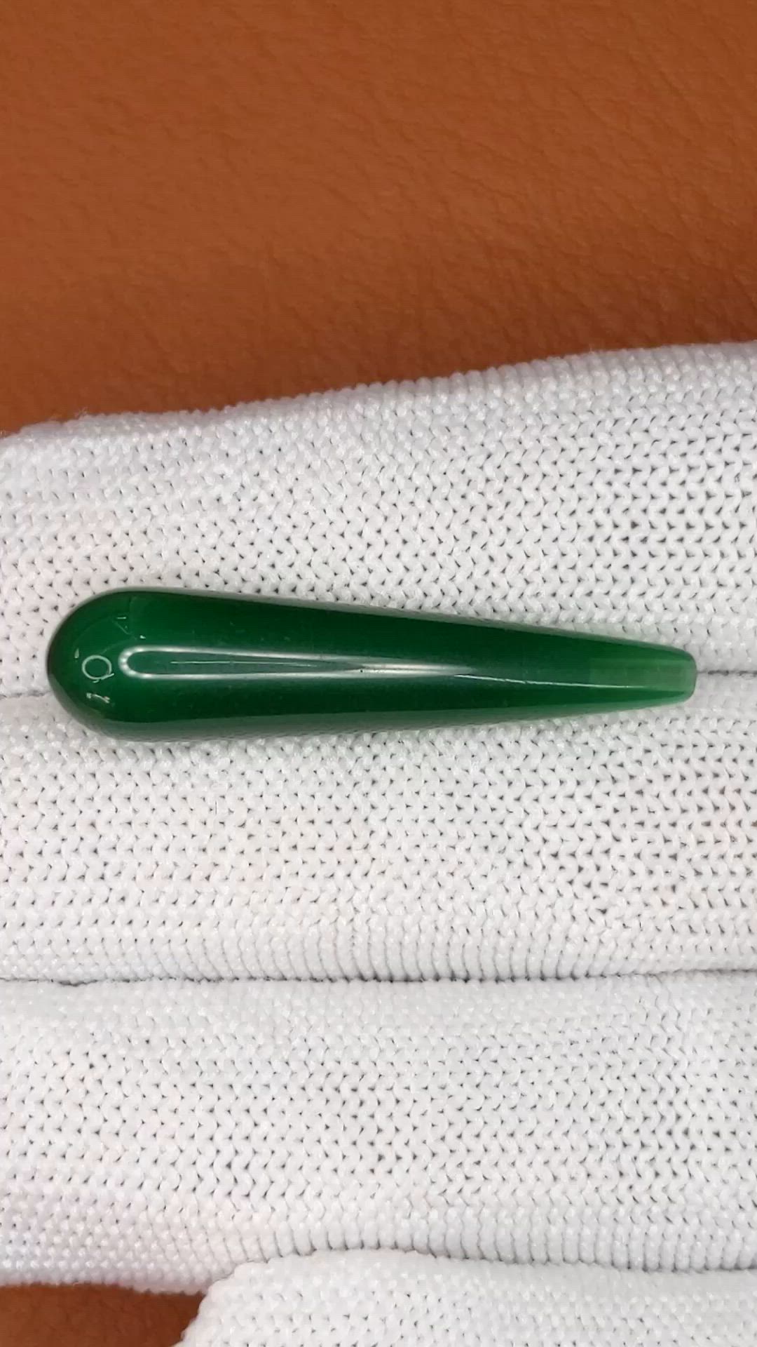 14.30 Ct. Green Jade from China Size Video