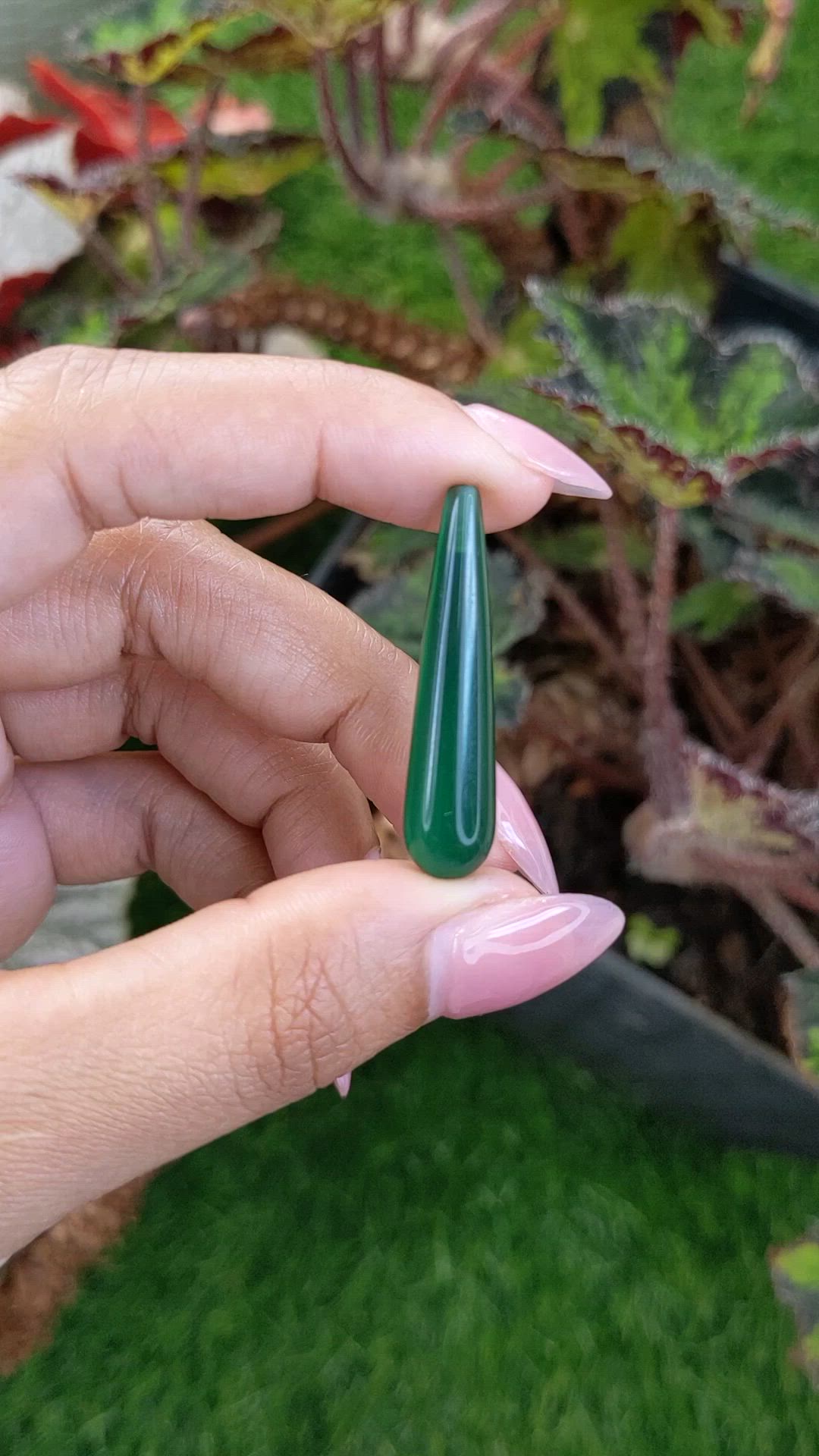 14.30 Ct. Green Jade from China Size Video