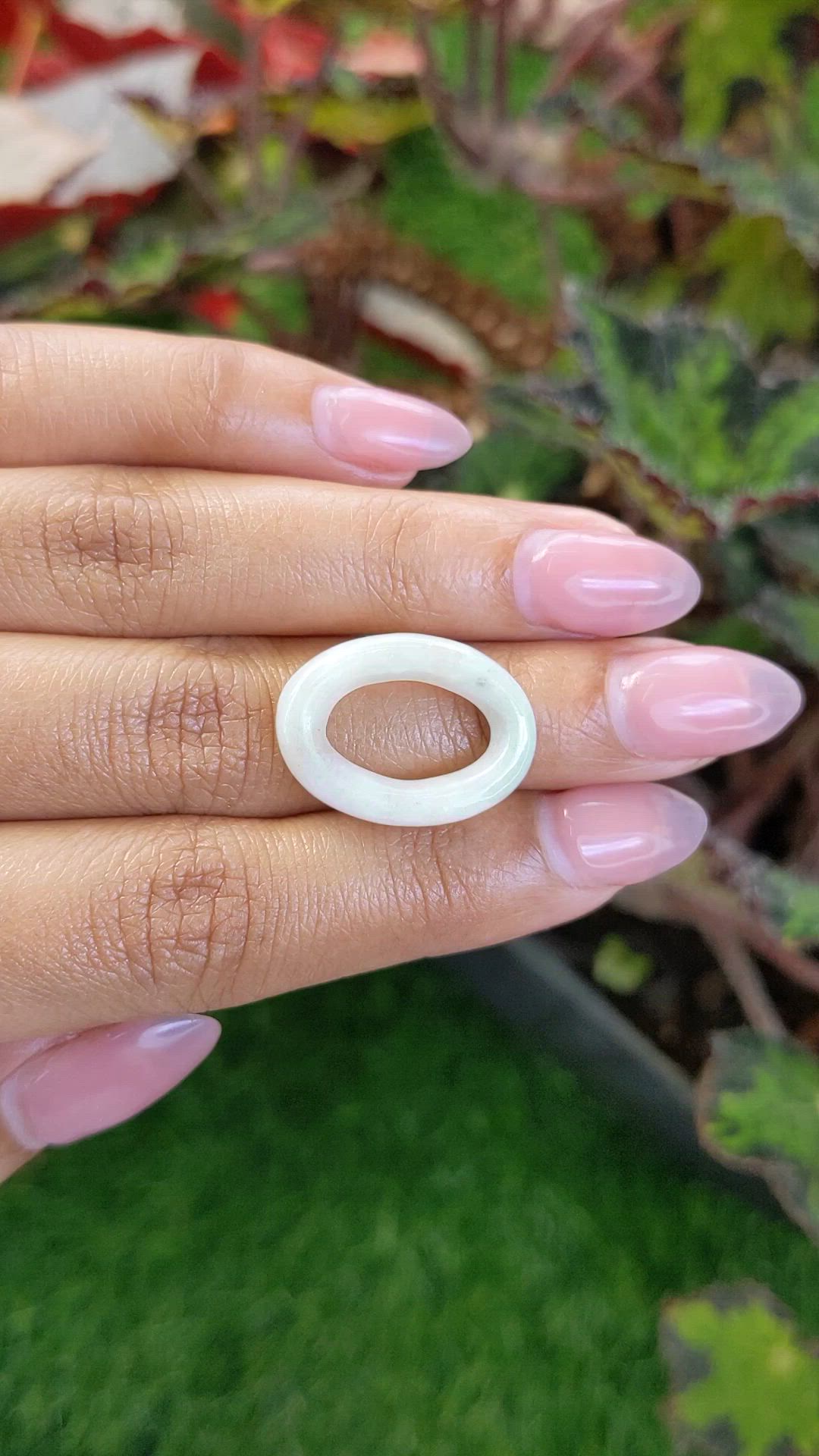 12.18 Ct. Yellowish Green Jade from China Size Video