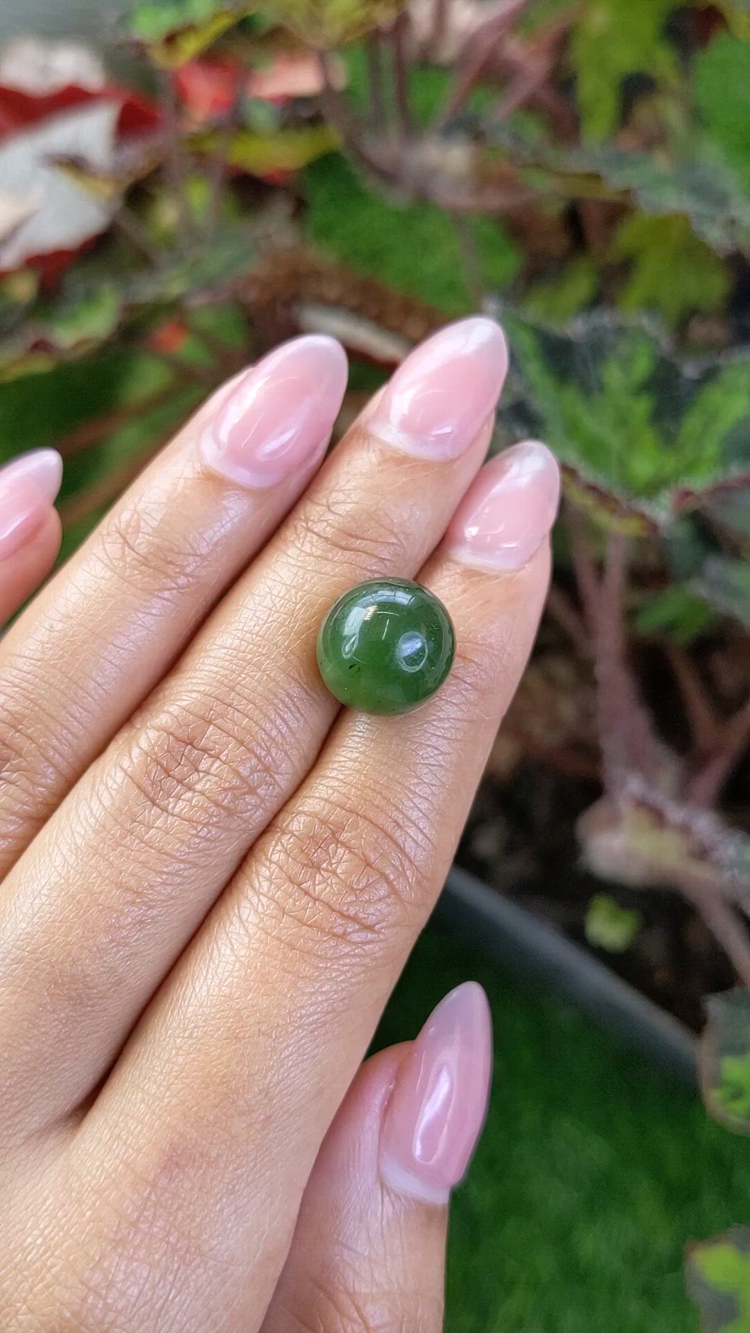 14.90 Ct. Green Jade from Burma (Myanmar) Size Video
