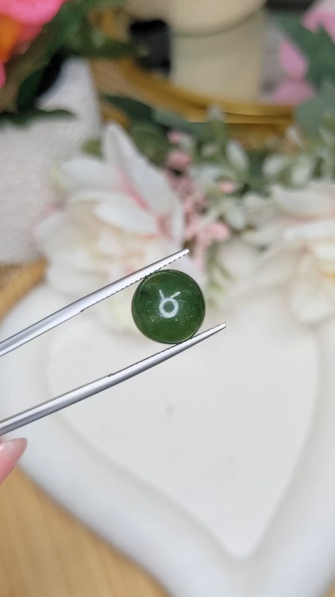 13.20 Ct. Green Jade from Burma (Myanmar) Size Video