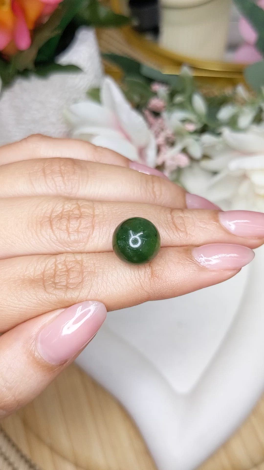 13.20 Ct. Green Jade from Burma (Myanmar) Size Video
