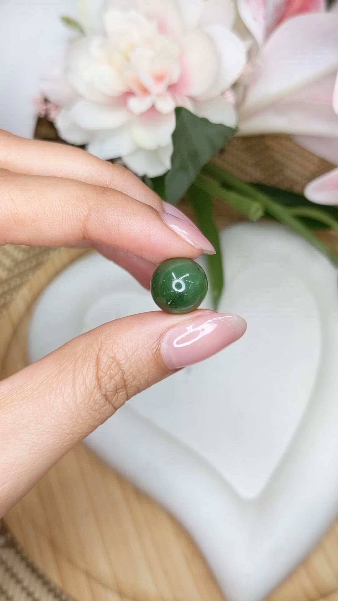 14.14 Ct. Green Jade from China Size Video