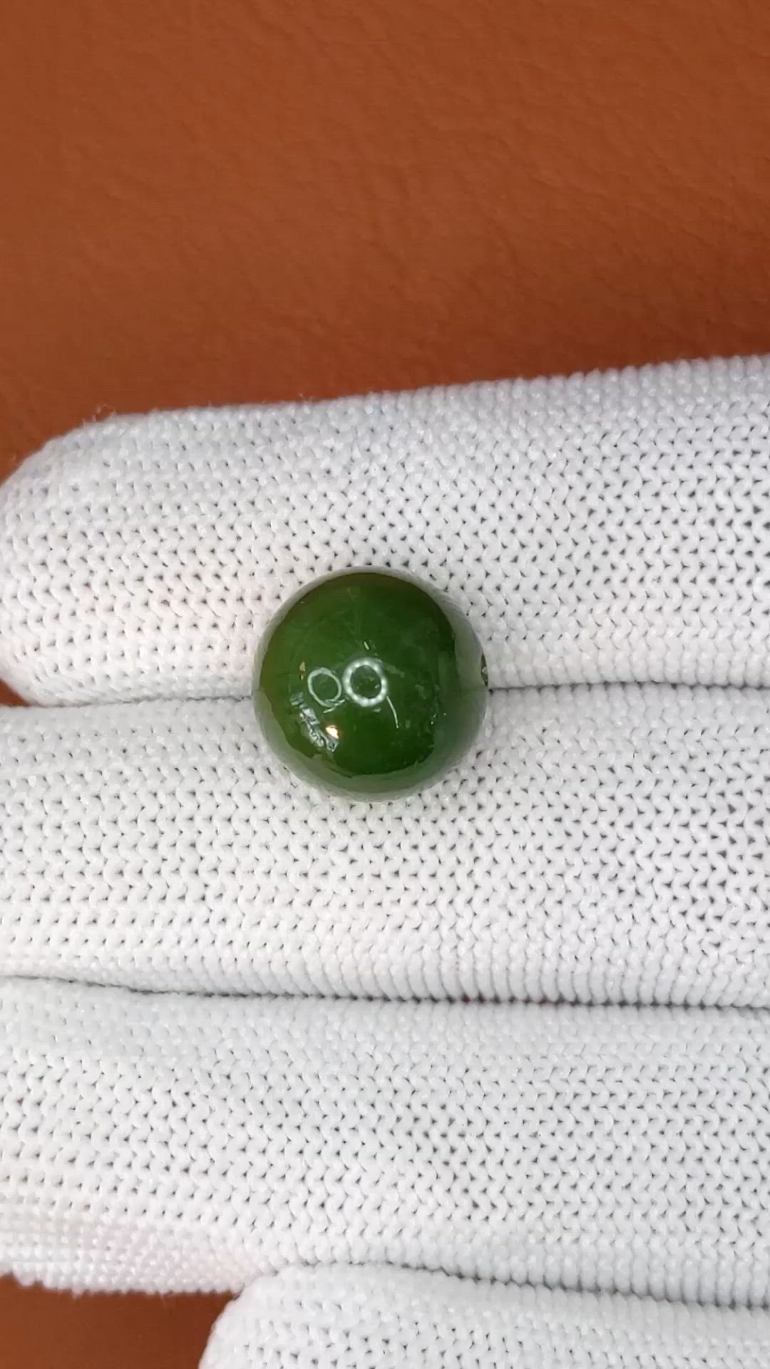 14.14 Ct. Green Jade from China Size Video