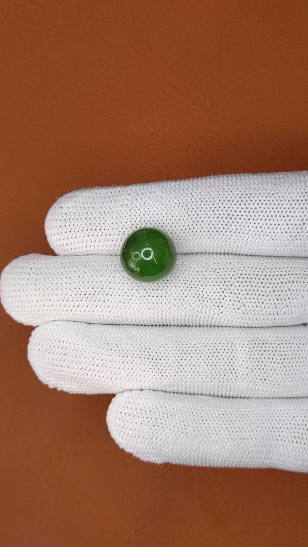 14.14 Ct. Green Jade from China Size Video