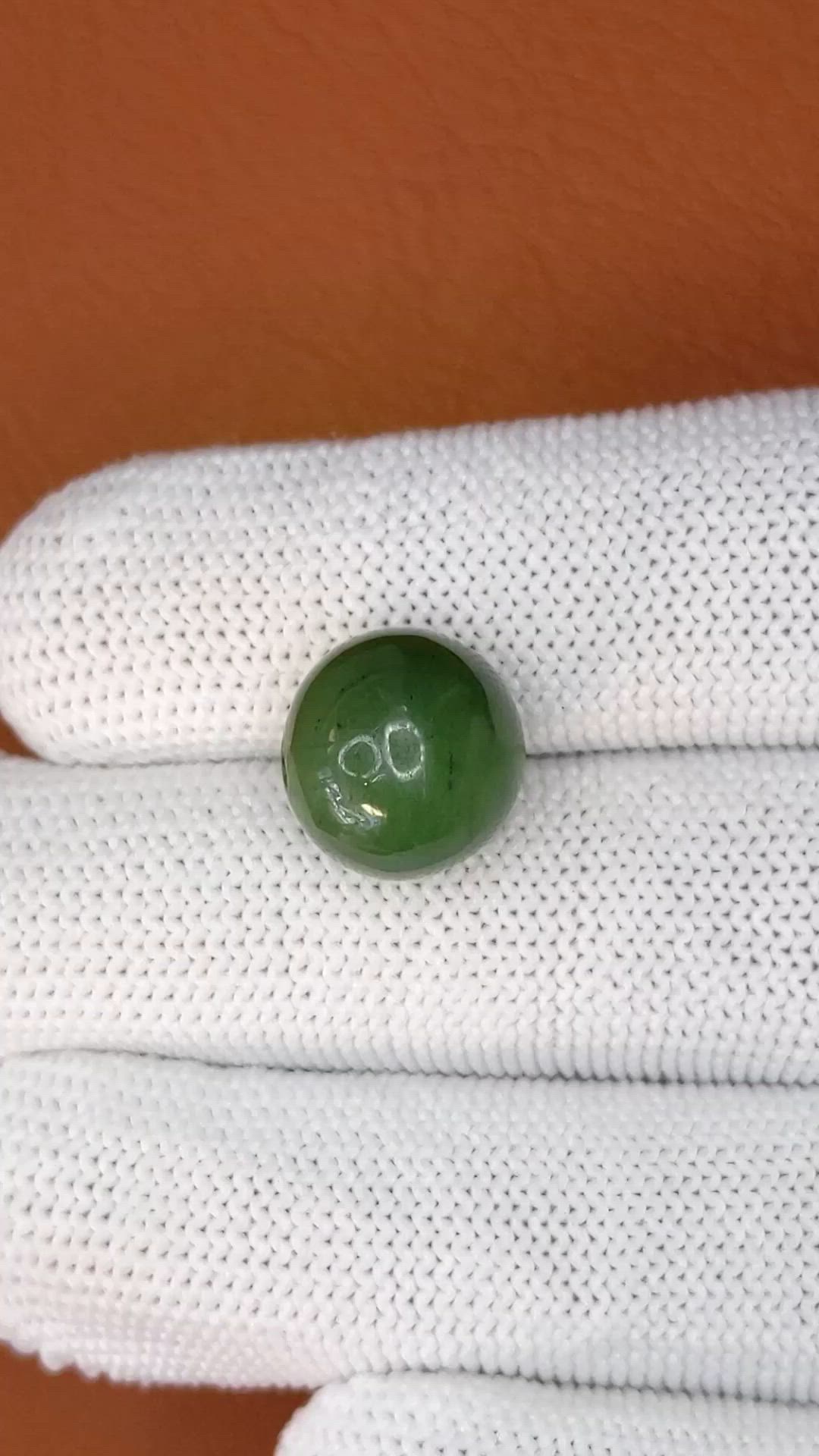 12.83 Ct. Green Jade from China Size Video