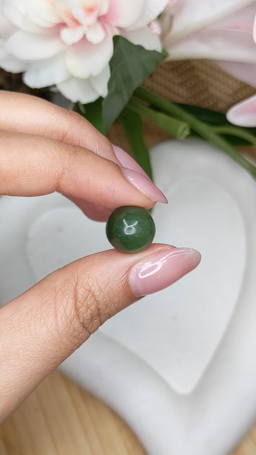 12.83 Ct. Green Jade from China Size Video