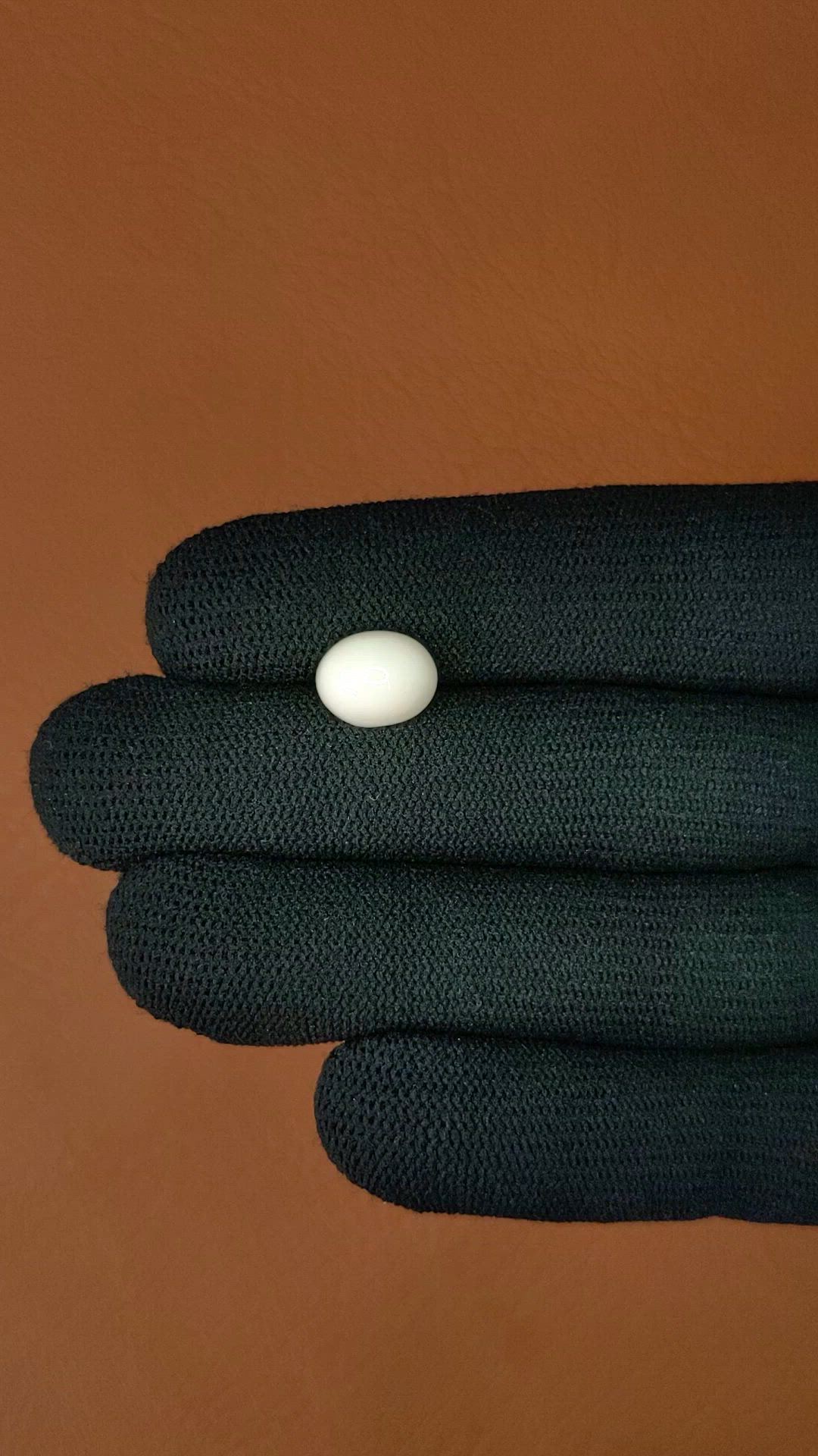 3.50 Ct. Salmon and White Cabochon Coral from Italy Size Video