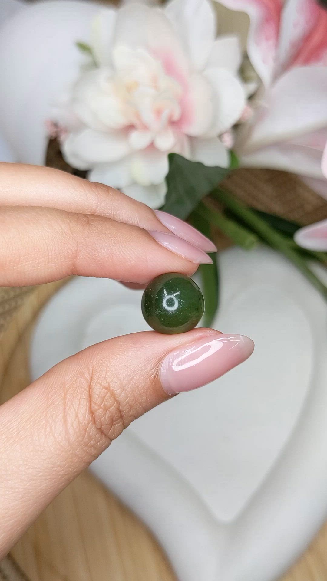 13.73 Ct. Green Jade from China Size Video