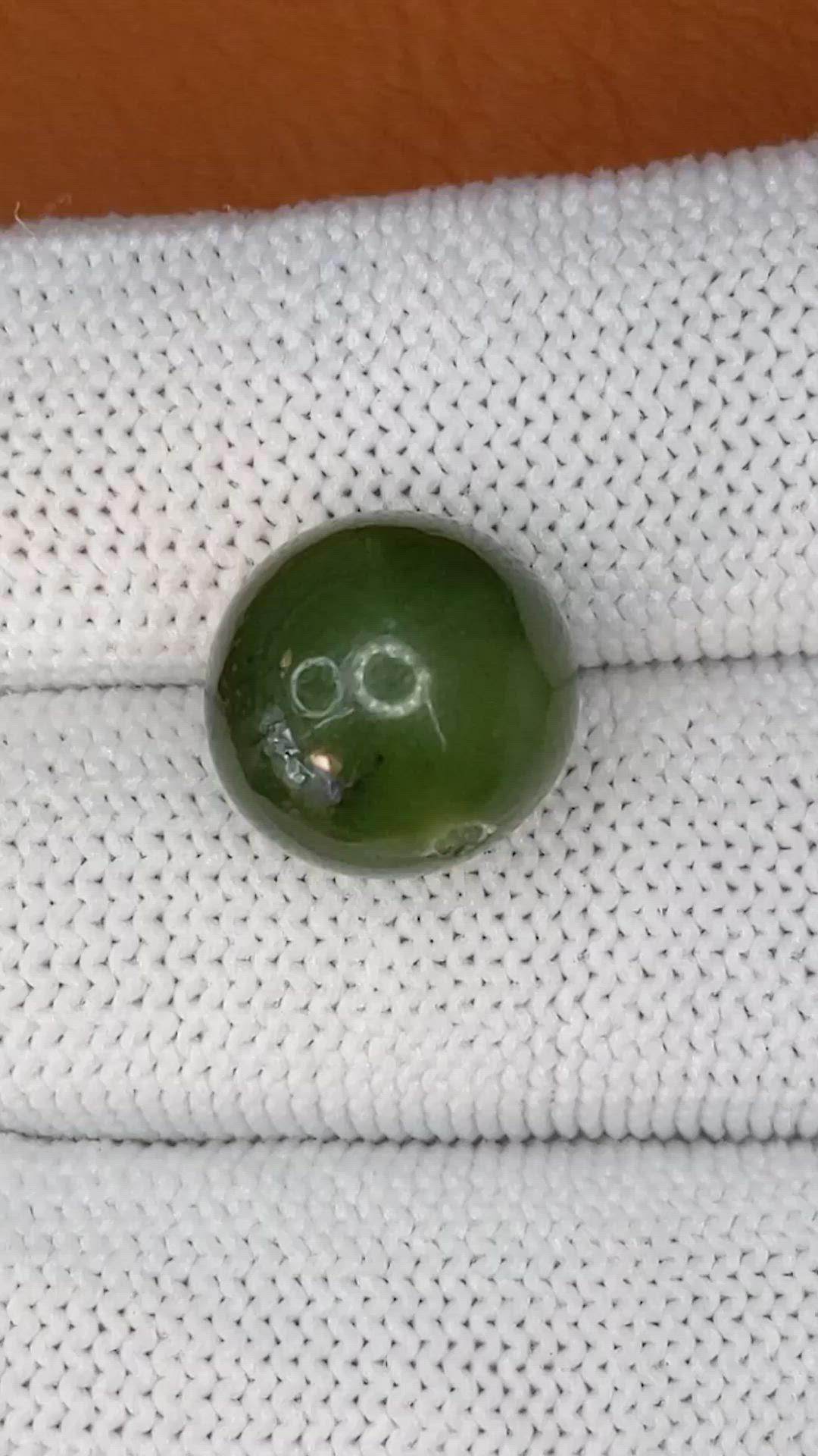 13.73 Ct. Green Jade from China Size Video