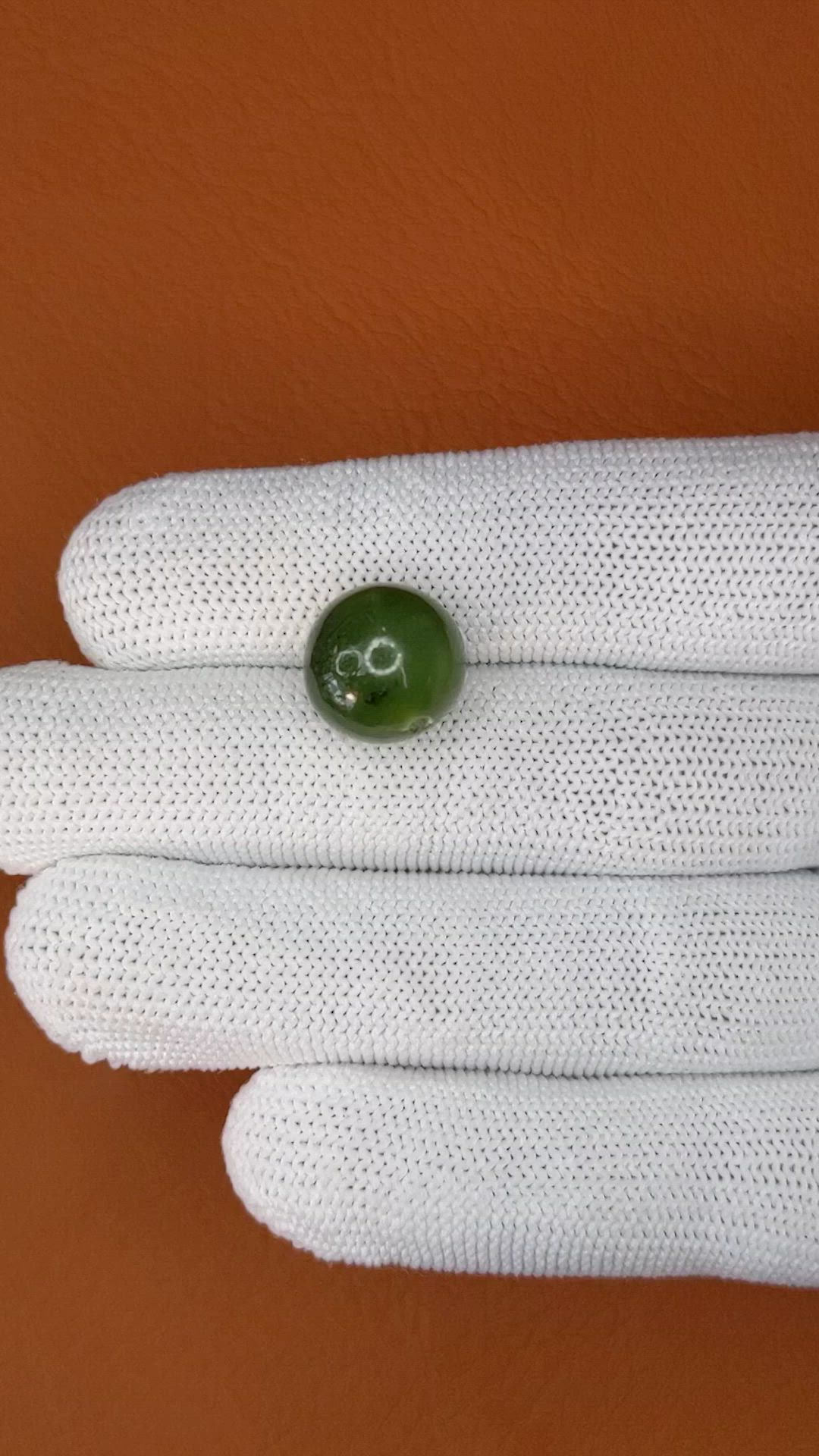 13.73 Ct. Green Jade from China Size Video