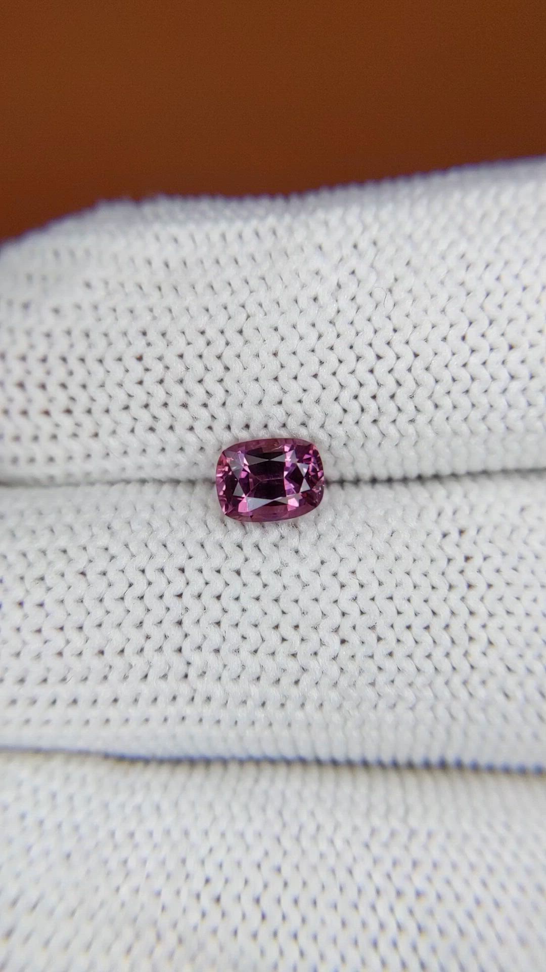 0.70 Ct. Purplish Pink Spinel from Ceylon (Sri Lanka) Size Video