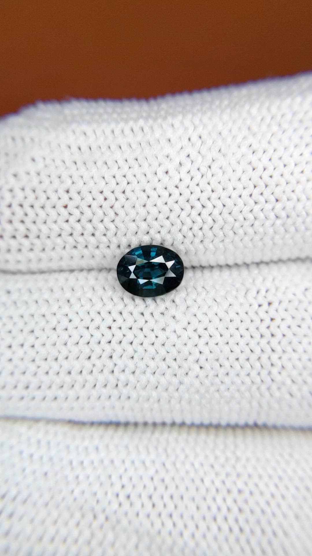 0.80 Ct. Greenish Blue Spinel from Ceylon (Sri Lanka) Size Video