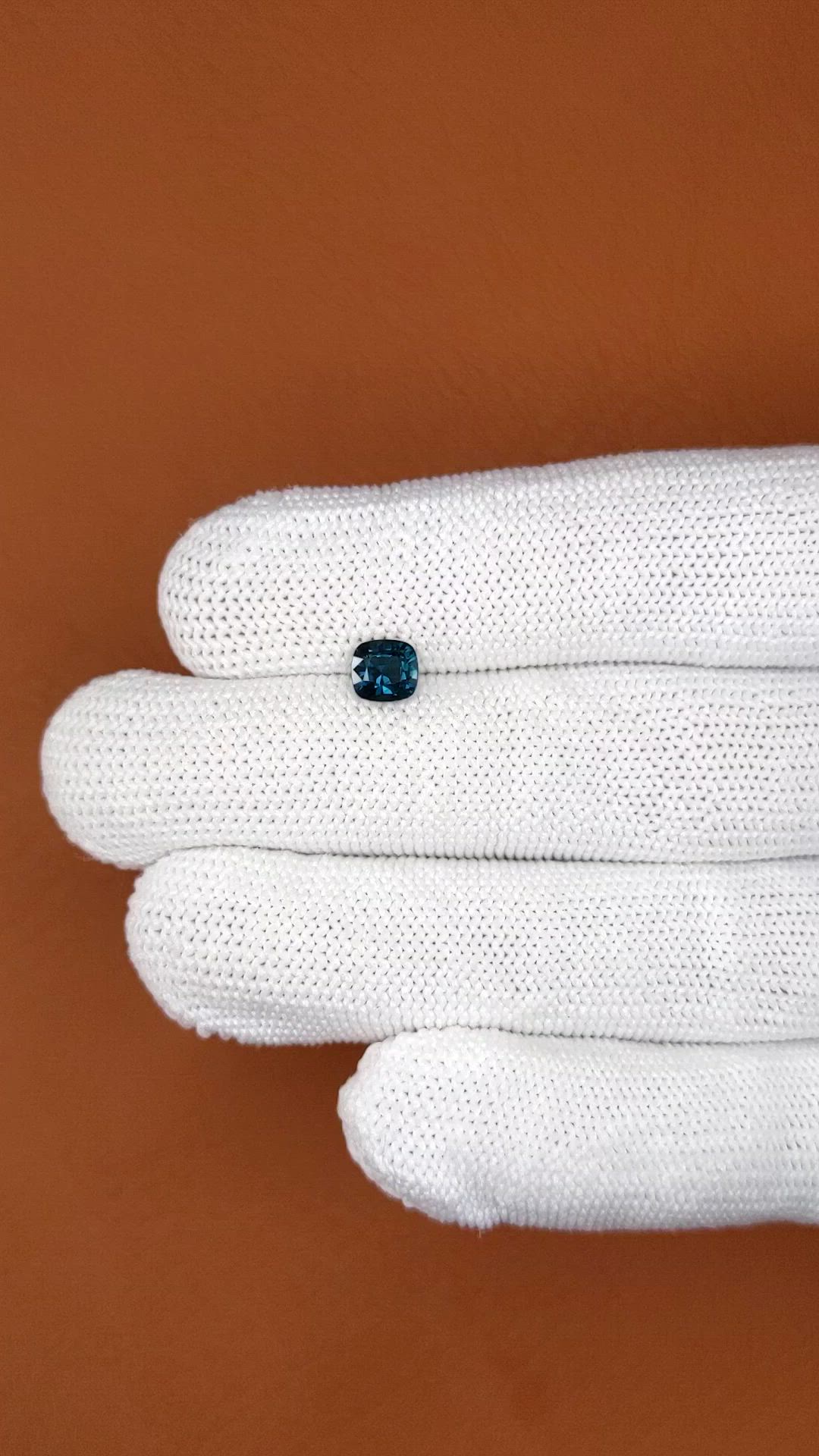 0.93 Ct. Greenish Blue Spinel from Ceylon (Sri Lanka) Size Video