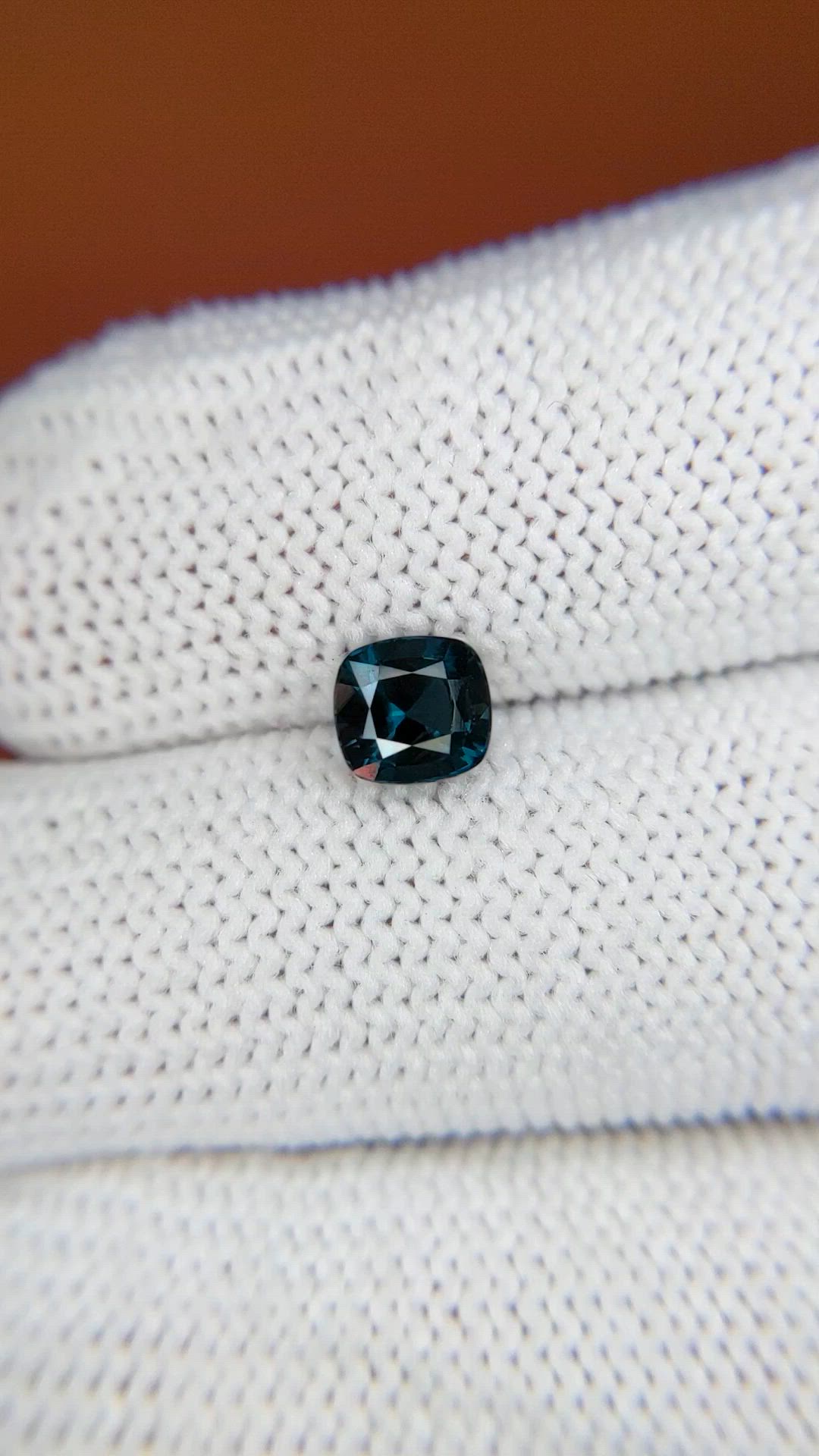 0.93 Ct. Greenish Blue Spinel from Ceylon (Sri Lanka) Size Video