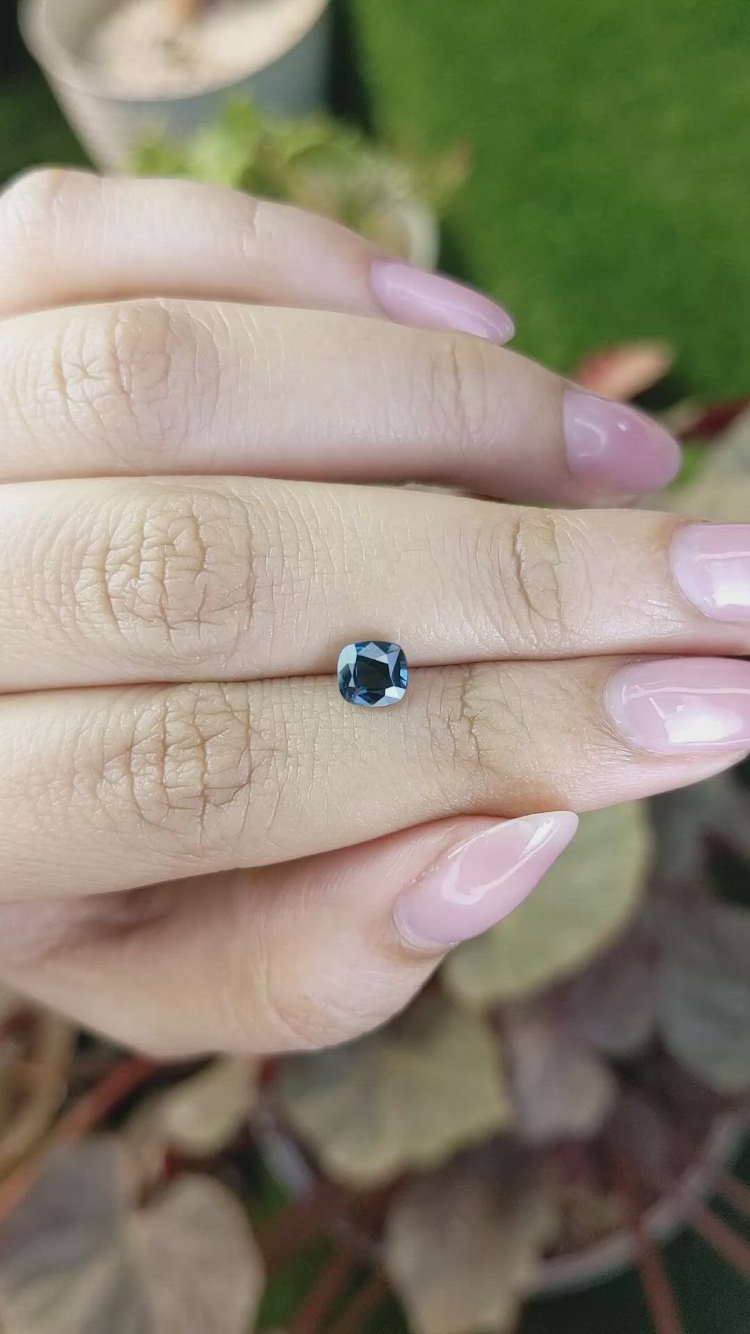 0.93 Ct. Greenish Blue Spinel from Ceylon (Sri Lanka) Size Video