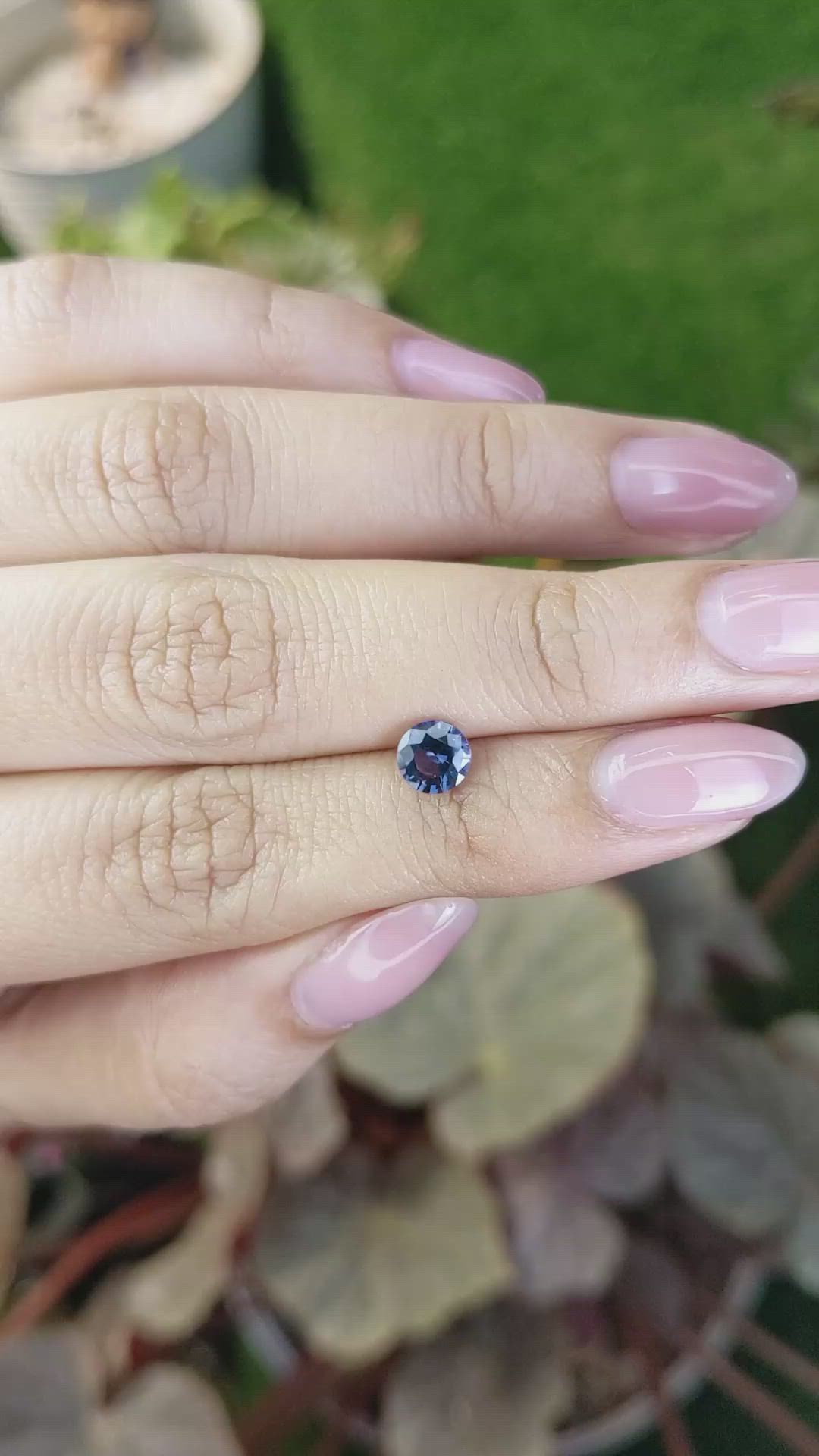 0.83 Ct. Bluish Purple Spinel from Ceylon (Sri Lanka) Size Video
