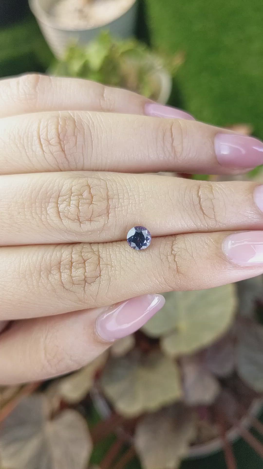 0.82 Ct. Purple Spinel from Ceylon (Sri Lanka) Size Video