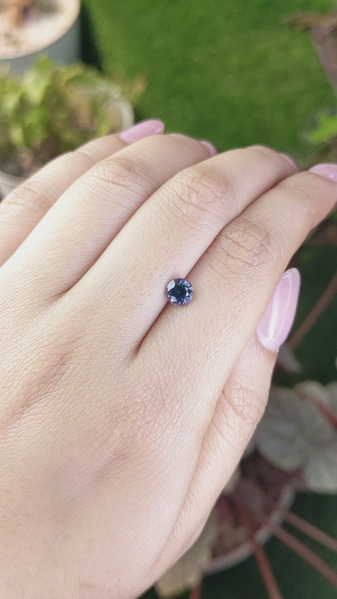 0.82 Ct. Purple Spinel from Ceylon (Sri Lanka) Size Video