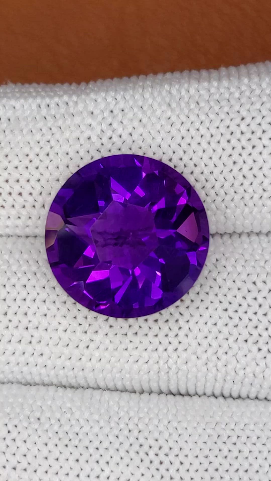 10.98 Ct. Purple Amethyst from Brazil Size Video