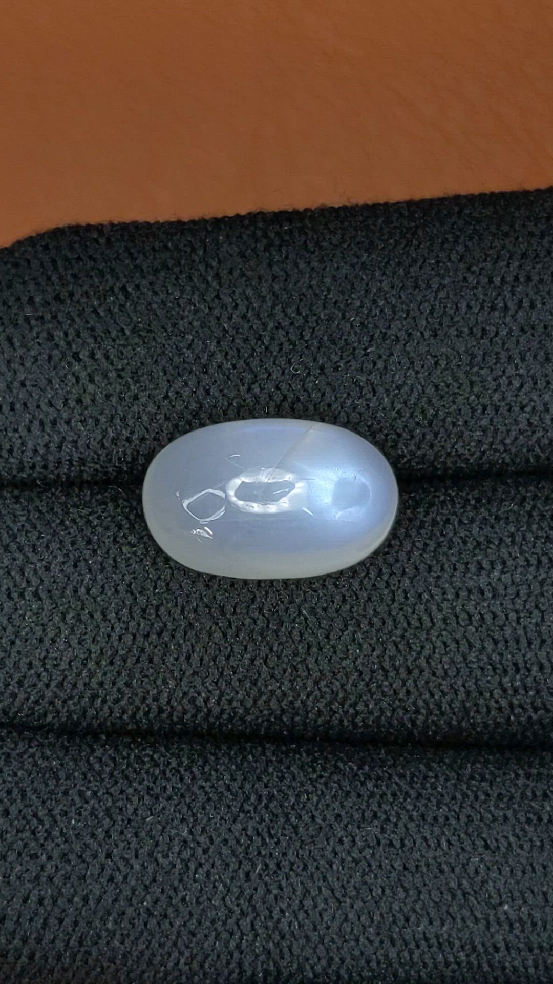7.69 Ct. White Cabochon Moonstone from Brazil Size Video