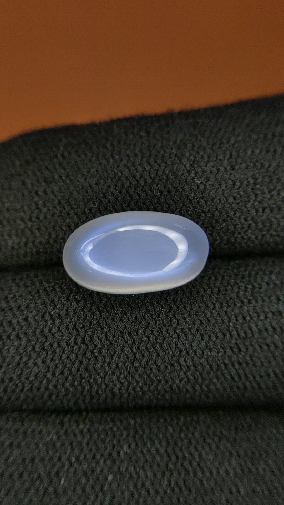 6.46 Ct. White Cabochon Moonstone from Brazil Size Video