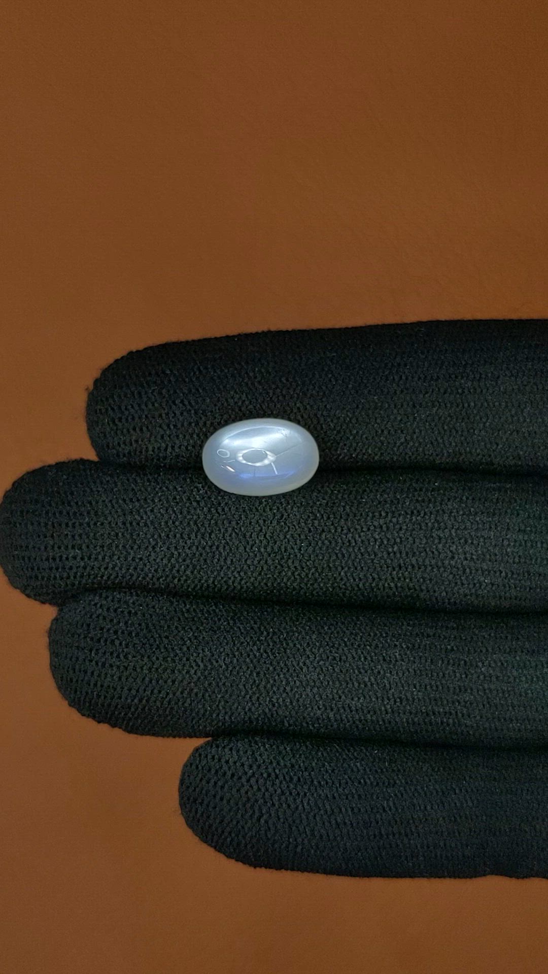 6.78 Ct. White Cabochon Moonstone from Brazil Size Video