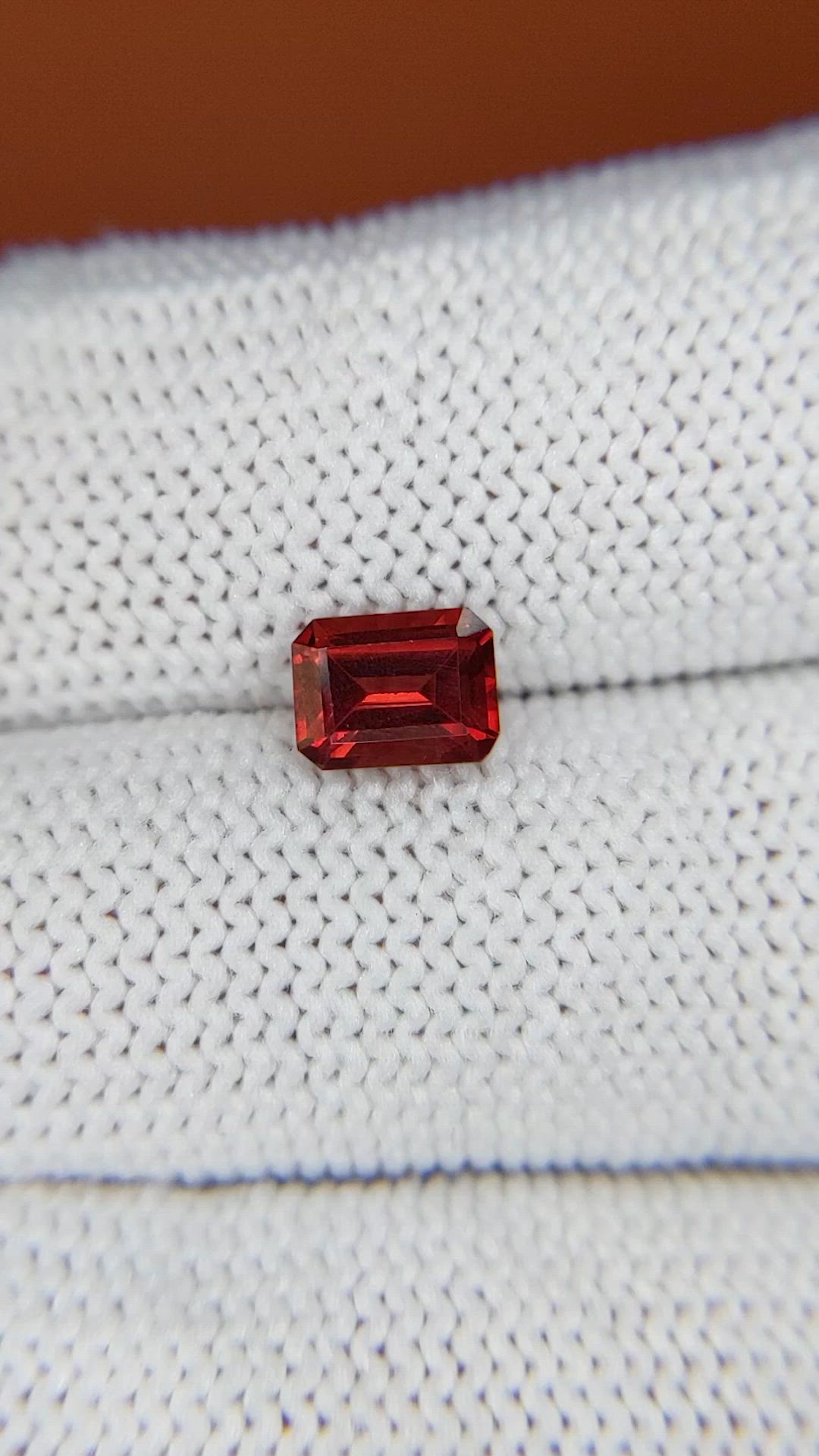 1.11 Ct. Red Rhodolite Garnet from Ceylon (Sri Lanka) Size Video