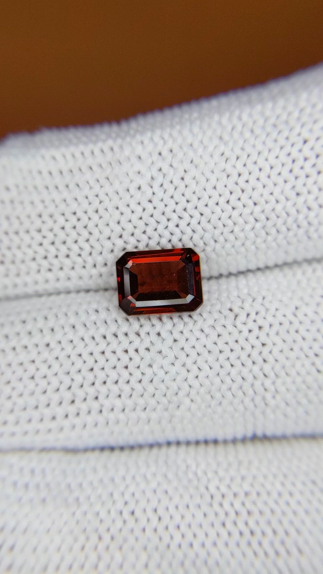 1.86 Ct. Red Garnet from Ceylon (Sri Lanka) Size Video