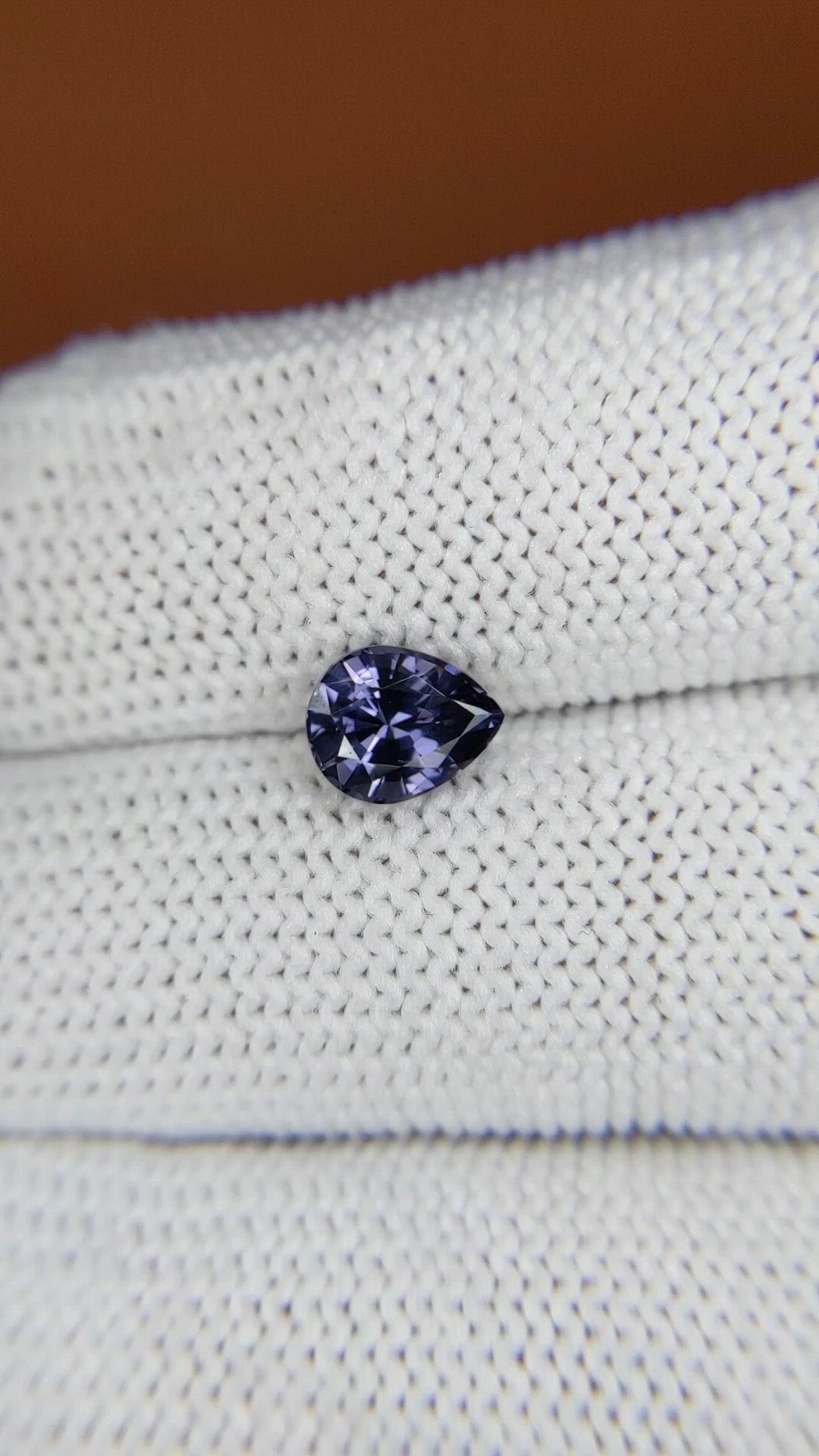 1.14 Ct. Purplish Blue Spinel from Ceylon (Sri Lanka) Size Video