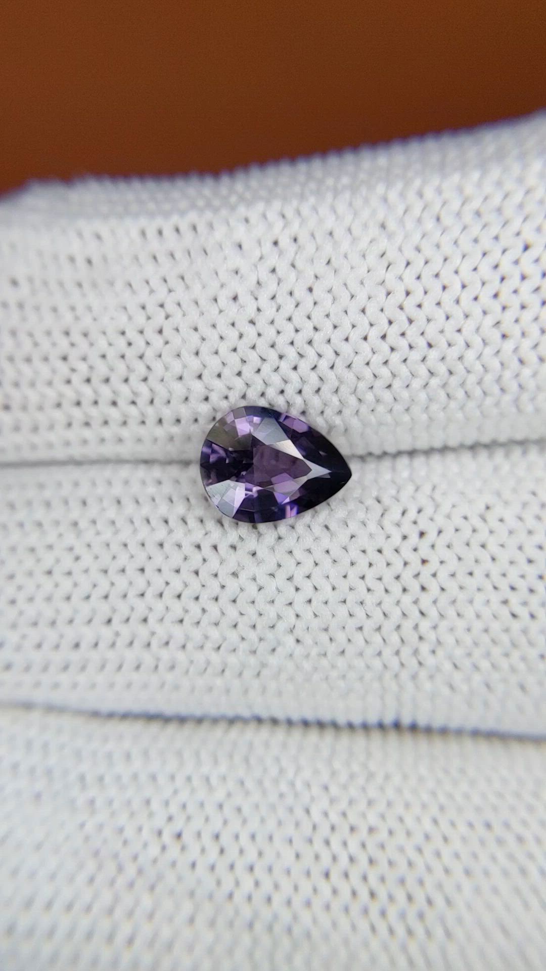 1.31 Ct. Purple Spinel from Ceylon (Sri Lanka) Size Video