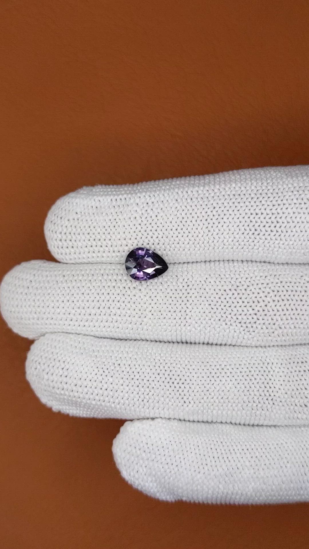 1.31 Ct. Purple Spinel from Ceylon (Sri Lanka) Size Video