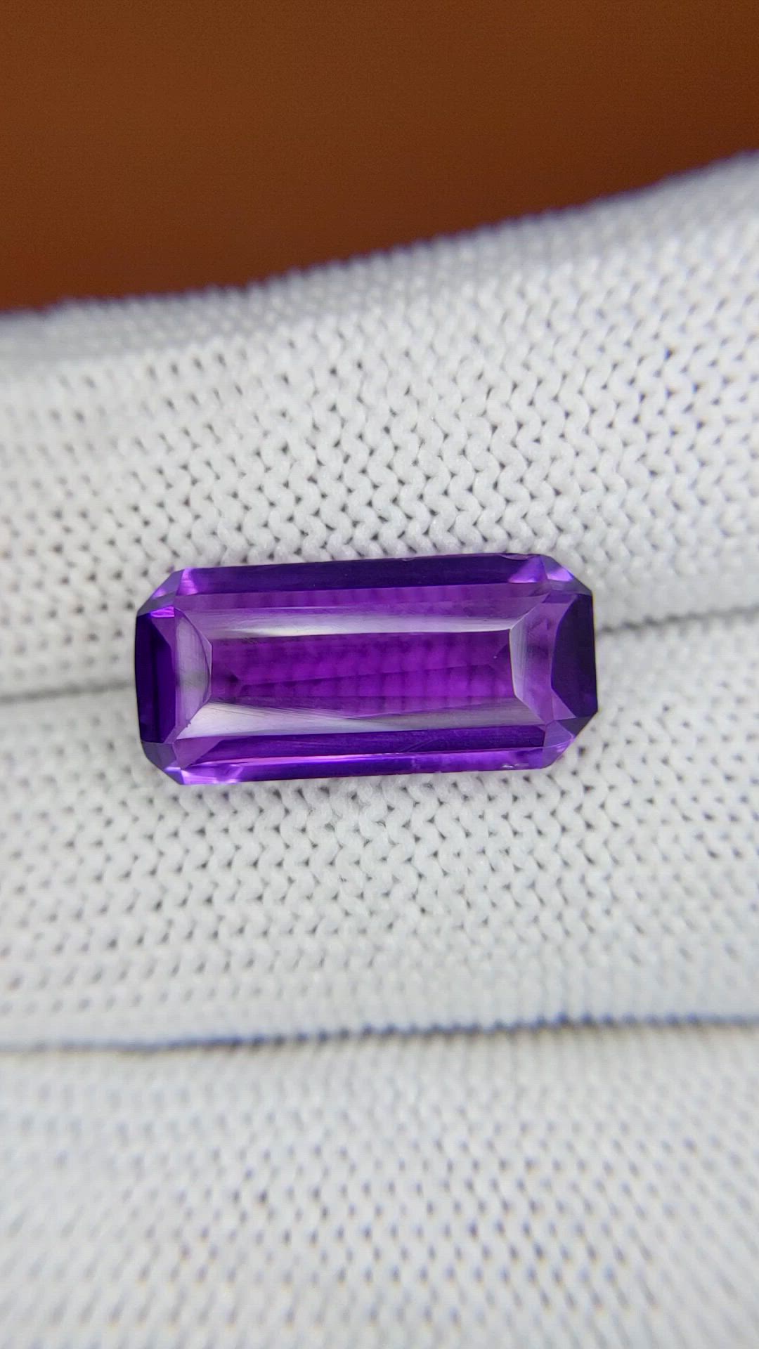6.78 Ct. Purple Amethyst from Ceylon (Sri Lanka) Size Video