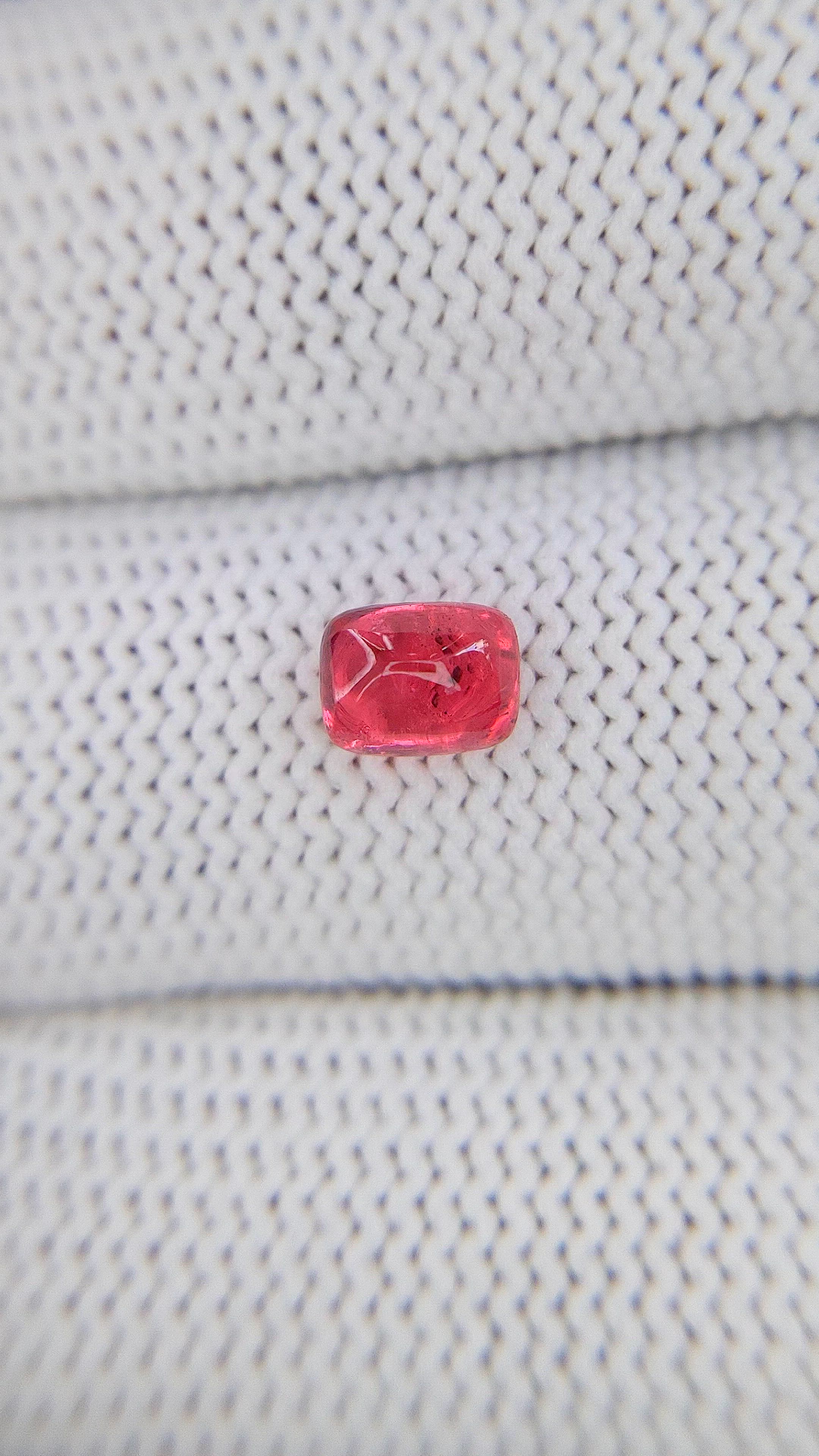 1.04 Ct. Reddish Pink Cabochon Spinel from Tanzania Size Video