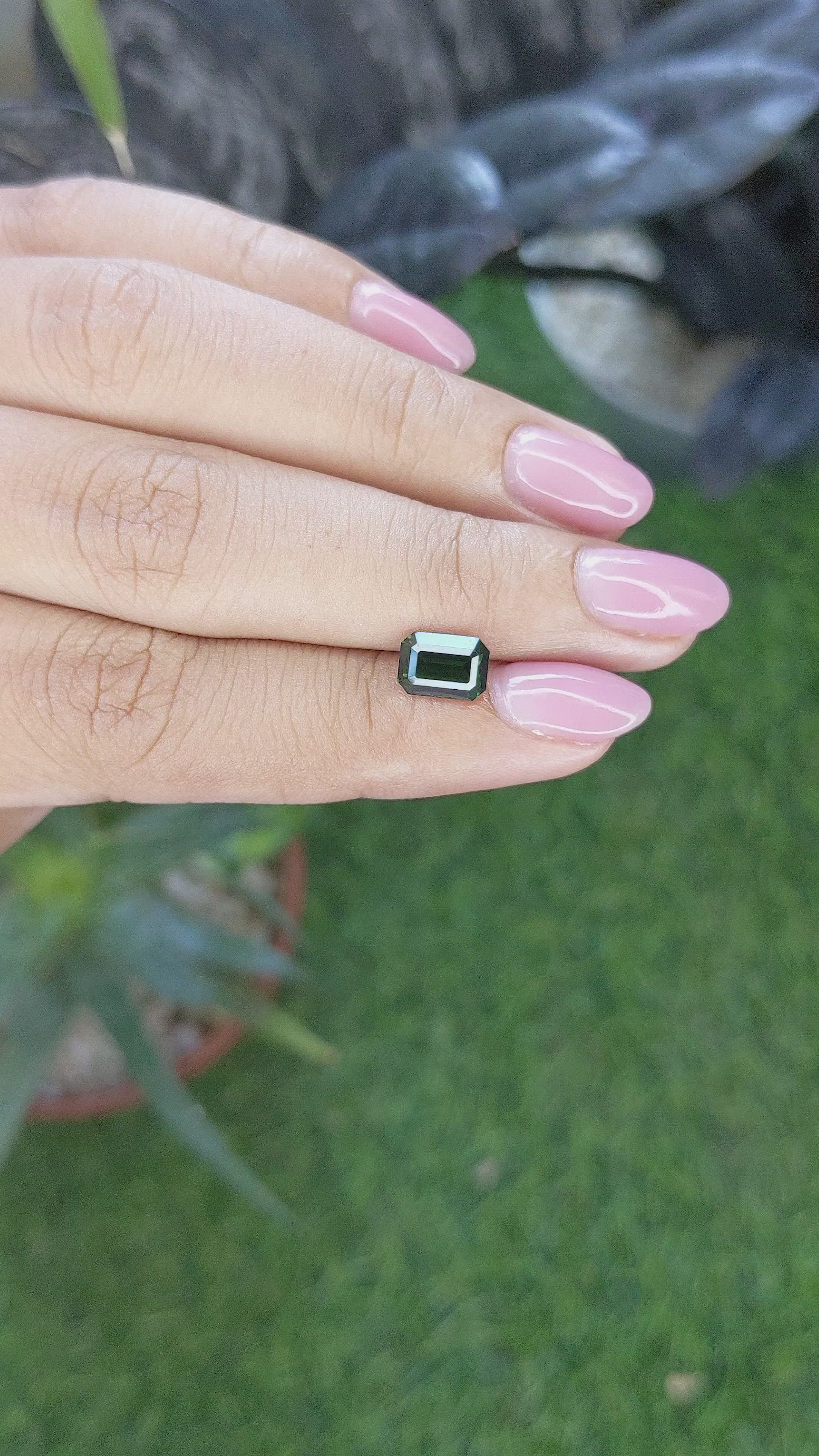 1.59 Ct. Tsavorite Garnet from Tanzania Size Video