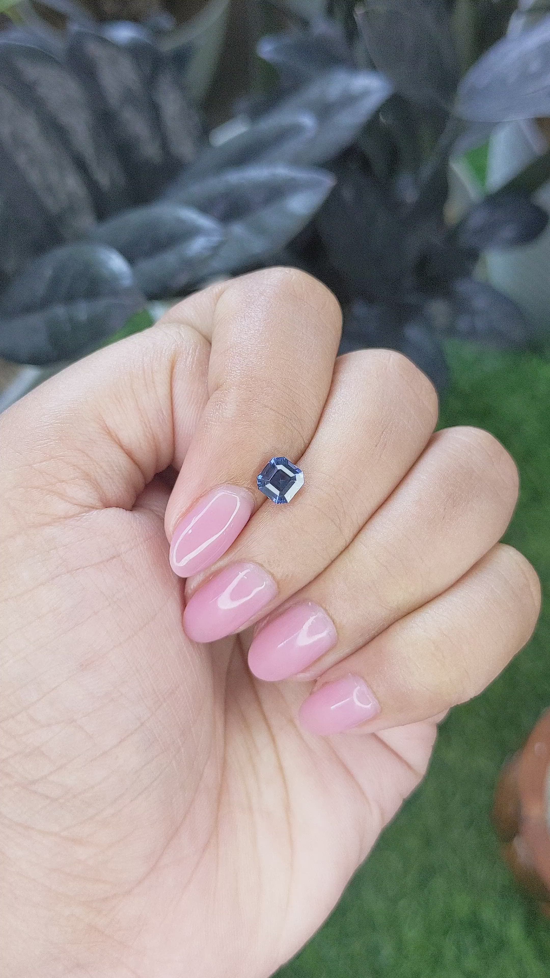 1.06 Ct. Blue Spinel from Tanzania Size Video