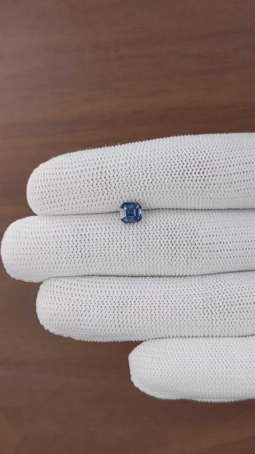 1.06 Ct. Blue Spinel from Tanzania Size Video