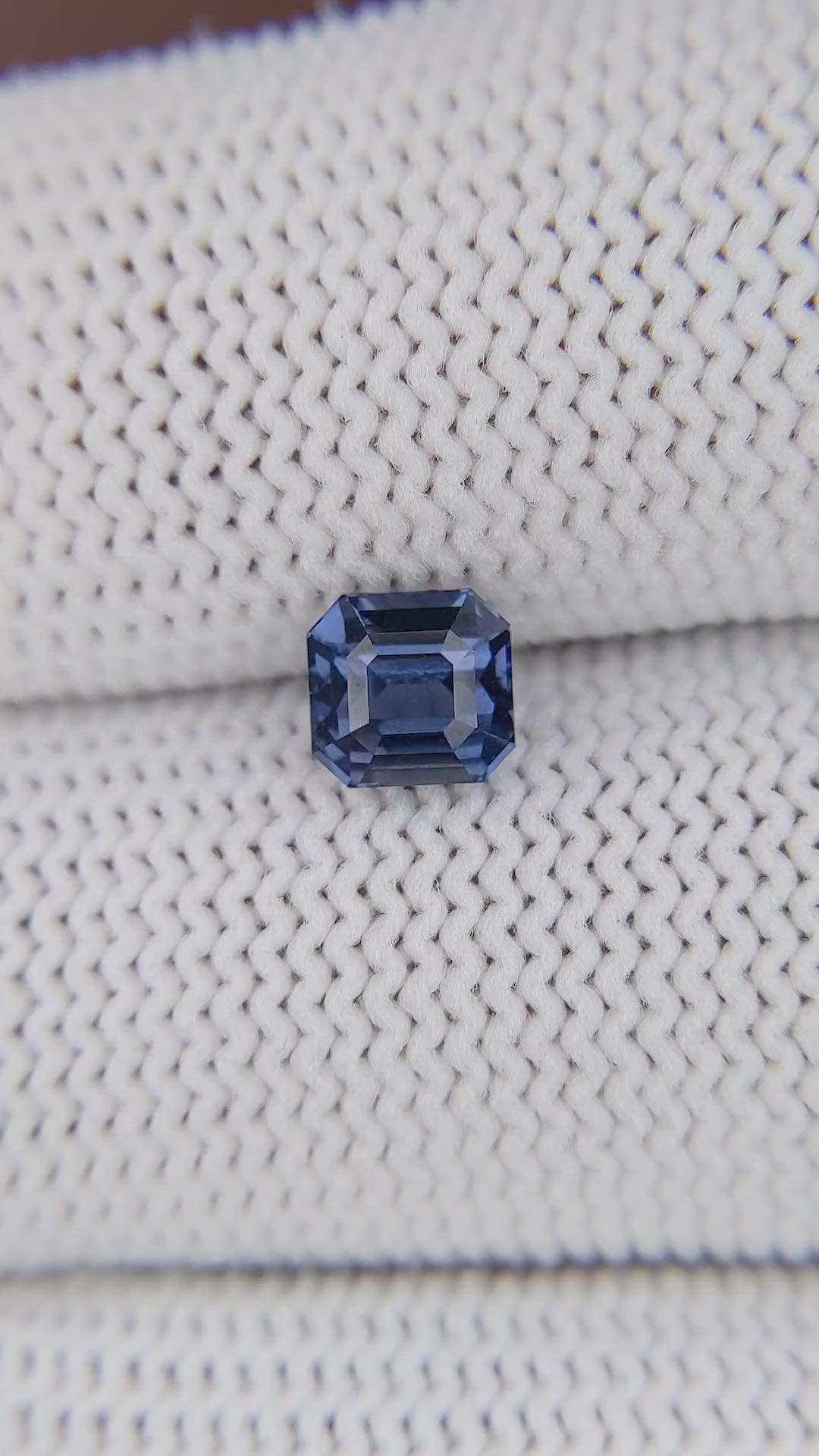 1.08 Ct. Purplish Blue Spinel from Tanzania Size Video