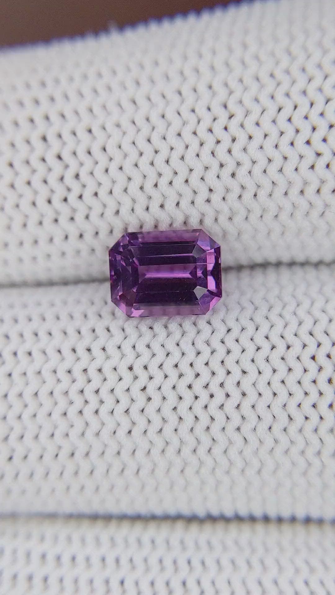 2.09 Ct. Pinkish Purple Spinel from Tanzania Size Video