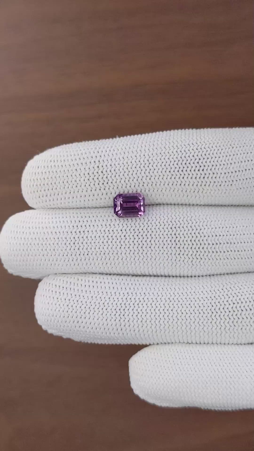 2.09 Ct. Pinkish Purple Spinel from Tanzania Size Video