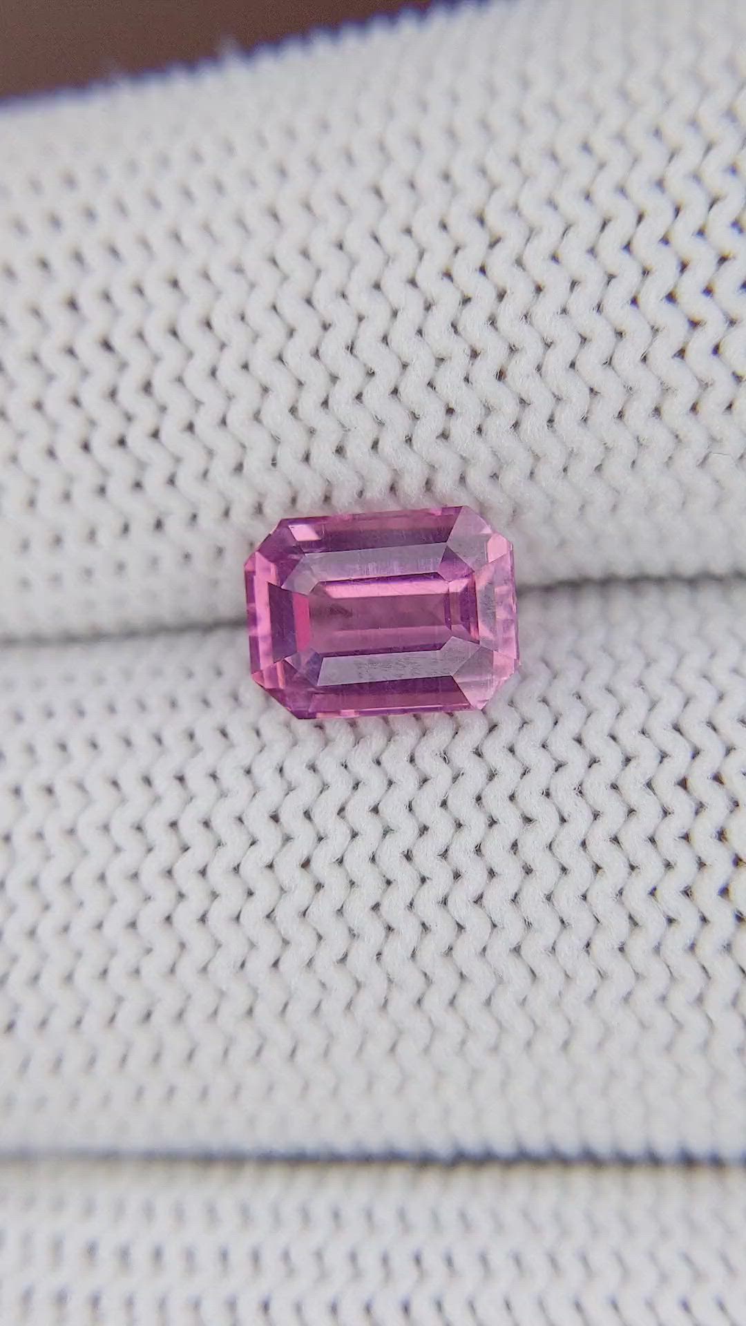 2.01 Ct. Pink Spinel from Tanzania Size Video