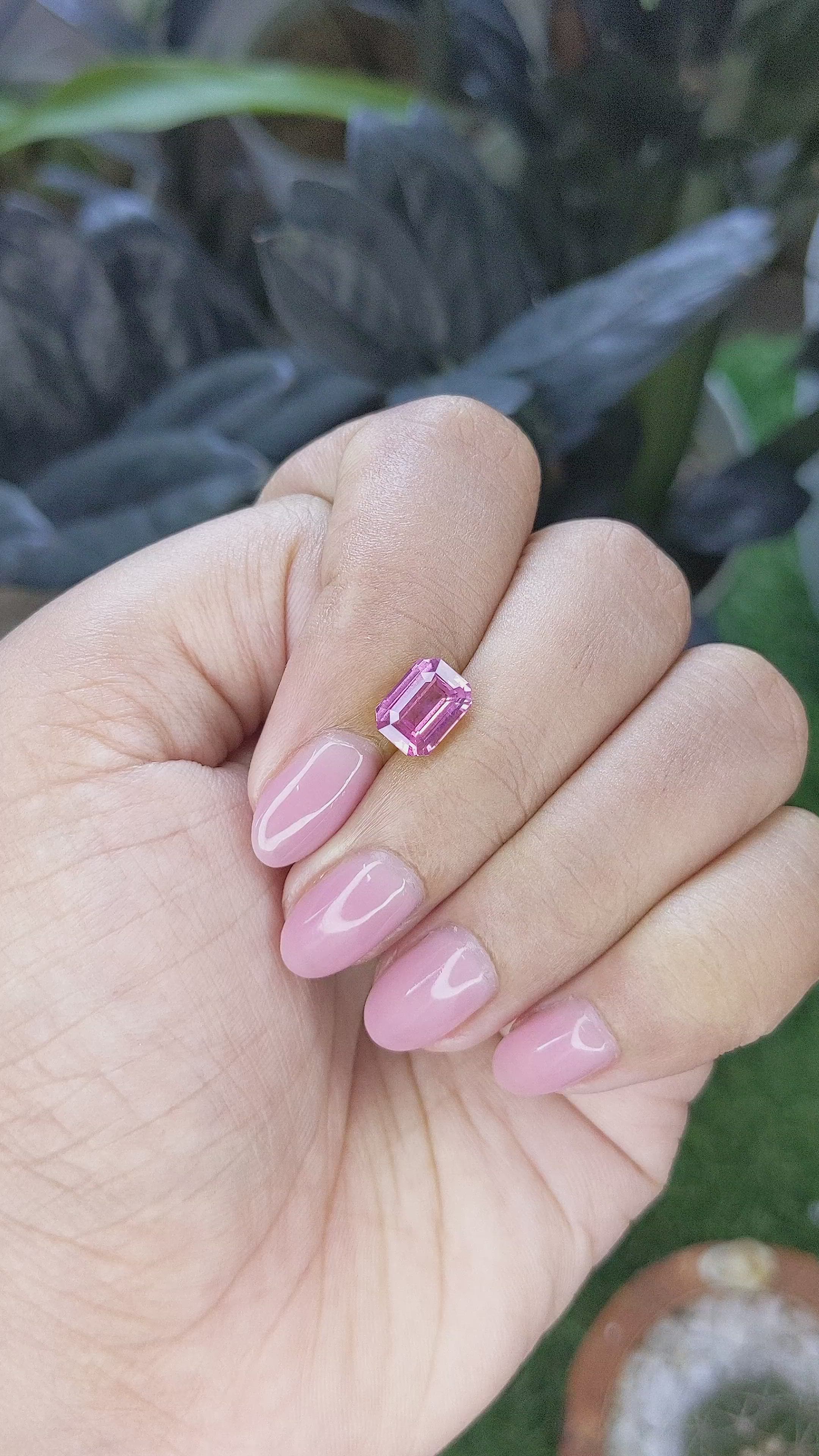 2.01 Ct. Pink Spinel from Tanzania Size Video