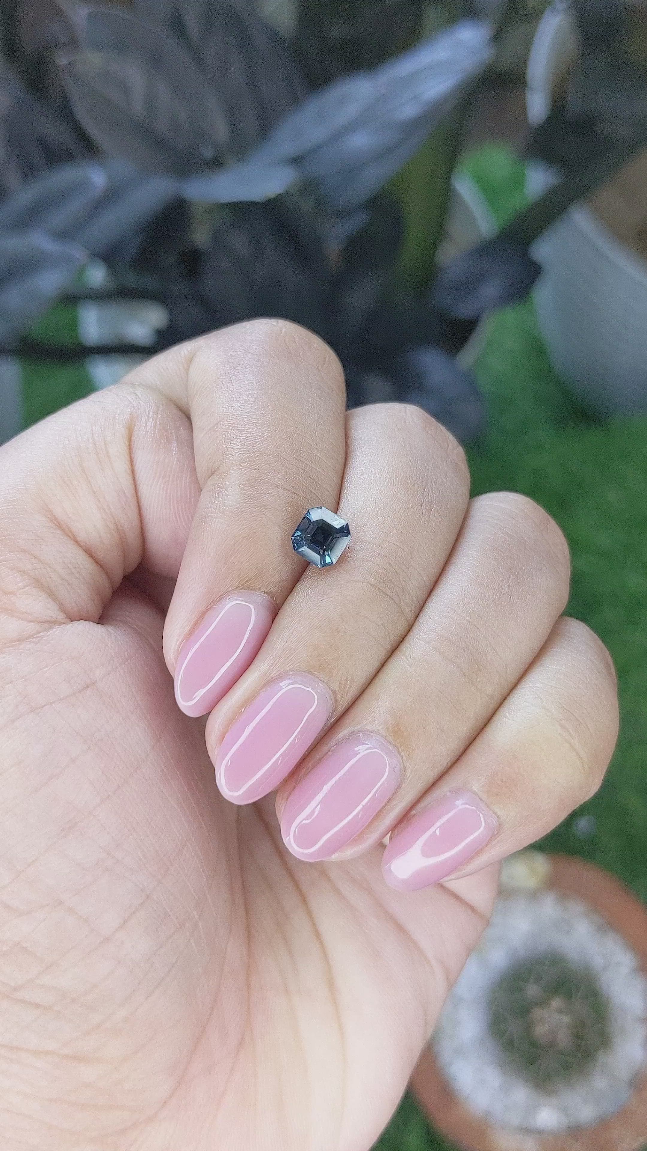1.10 Ct. Greenish Blue Spinel from Tanzania Size Video