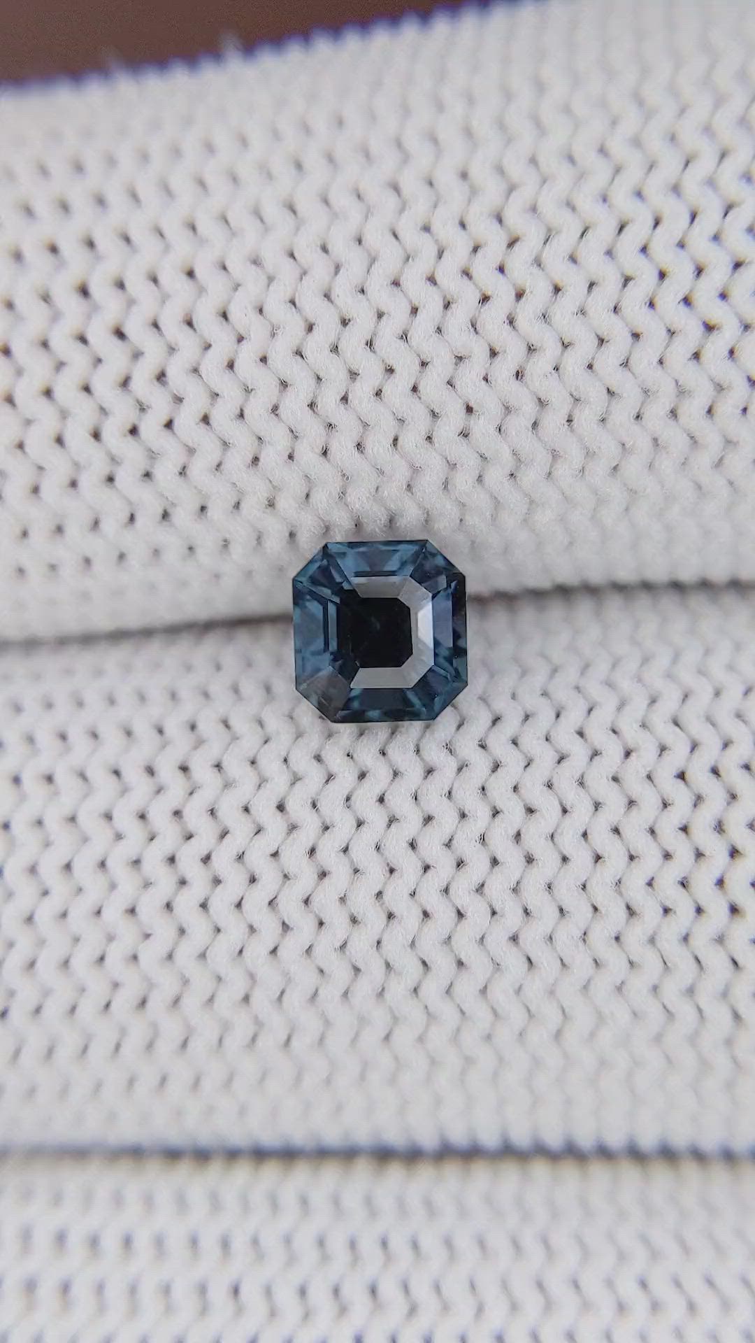 1.10 Ct. Greenish Blue Spinel from Tanzania Size Video