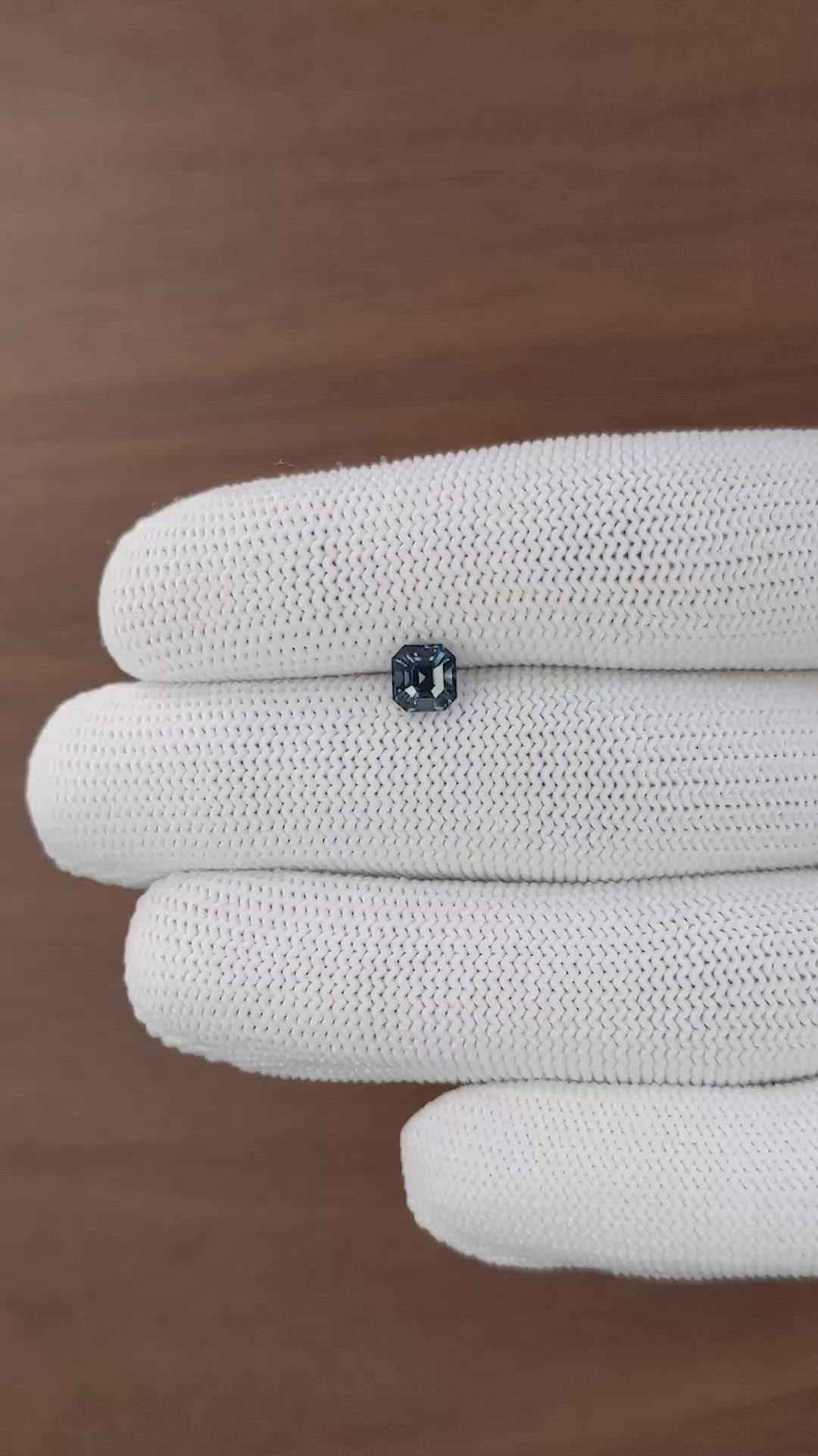 1.10 Ct. Greenish Blue Spinel from Tanzania Size Video