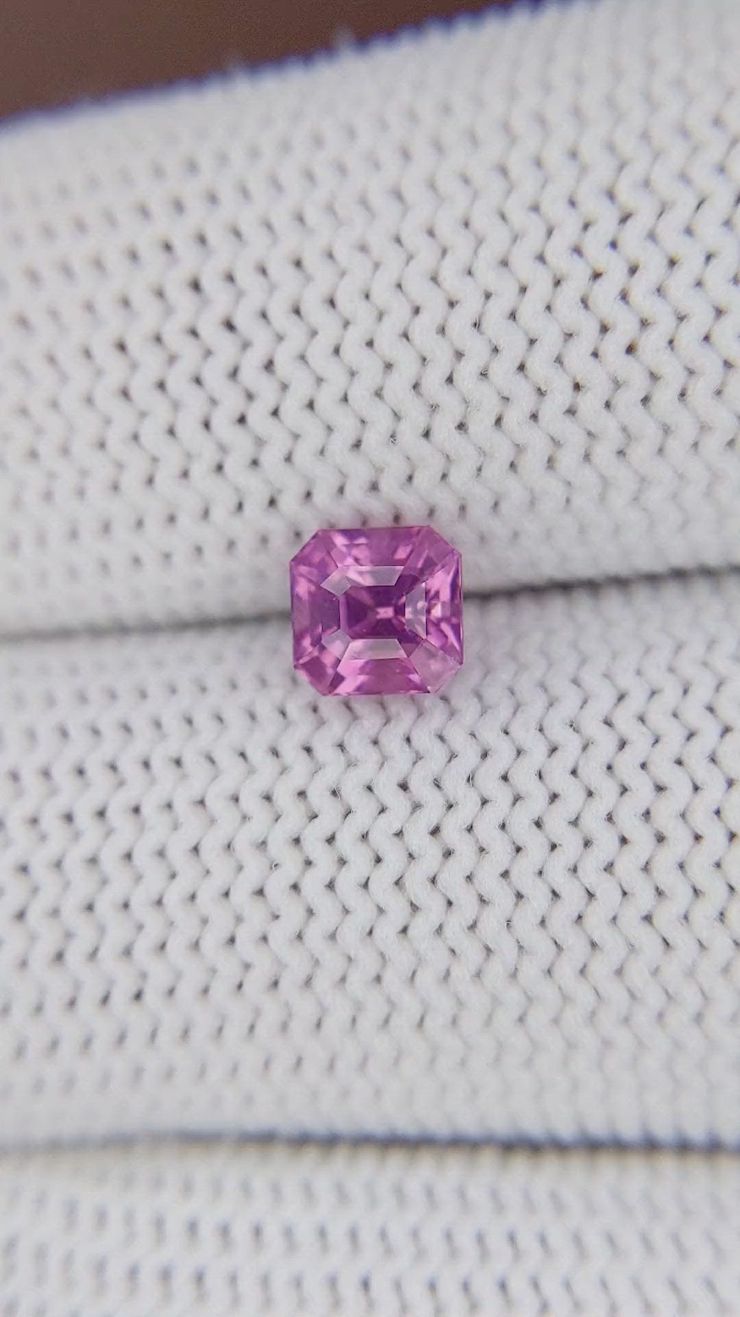 1.10 Ct. Purplish Pink Spinel from Tanzania Size Video