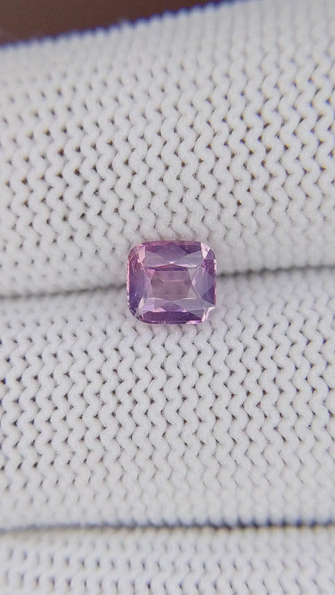 1.01 Ct. Purplish Pink Spinel from Tanzania Size Video